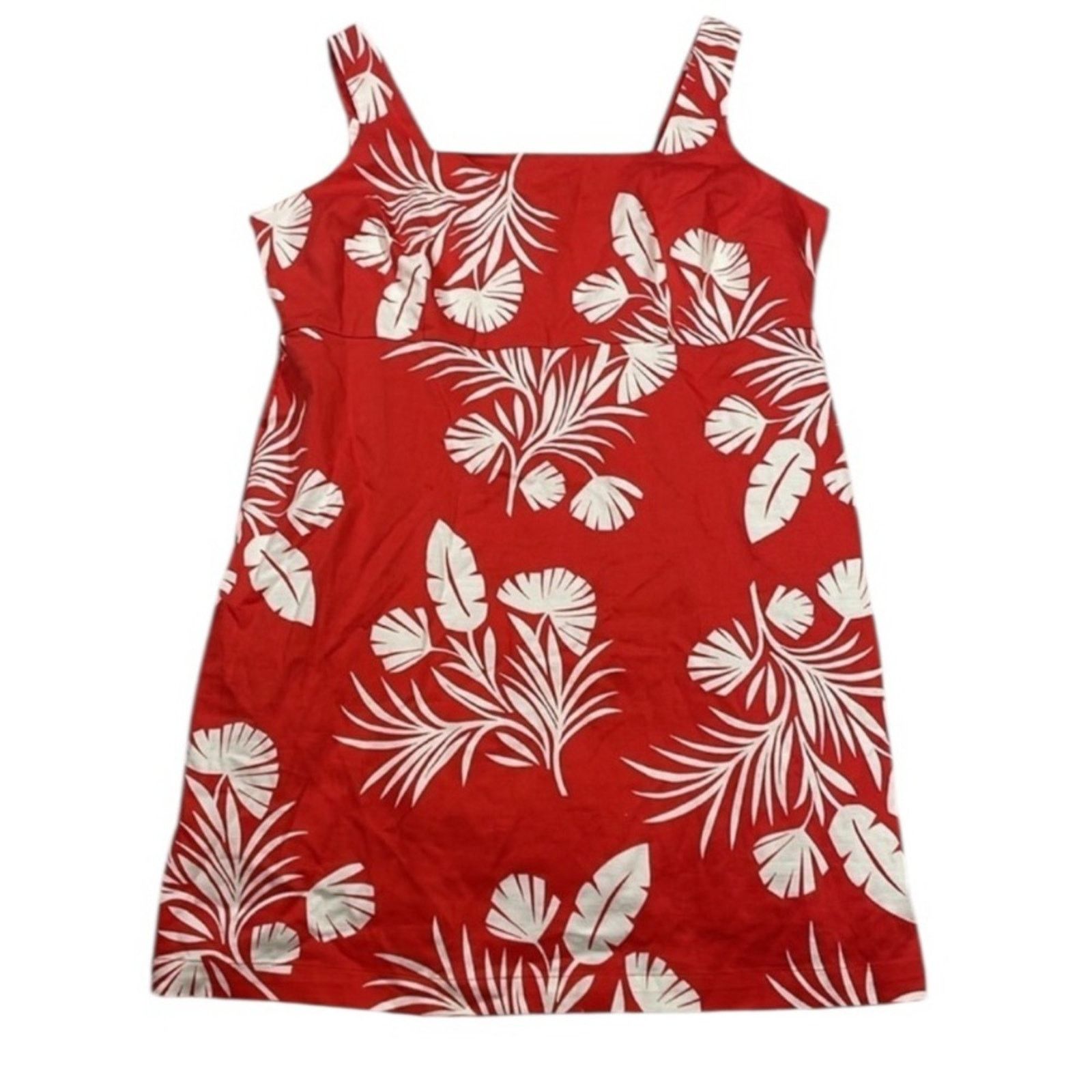 Boden Boden Red and White Tropical Sleeveless Floral Midi Dress Size M / US 6-8 / IT 42-44 - 2 Thumbnail