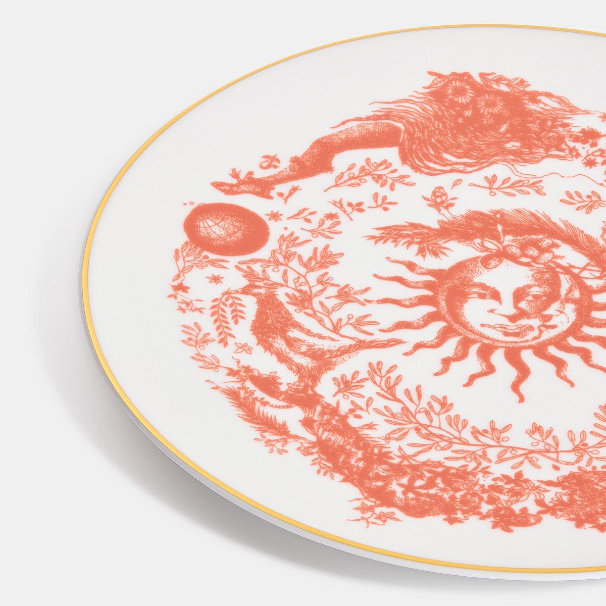 Dior o1bcso1str0226 Size:OS/Dessert Plate in Red/White Size ONE SIZE - 3 Thumbnail