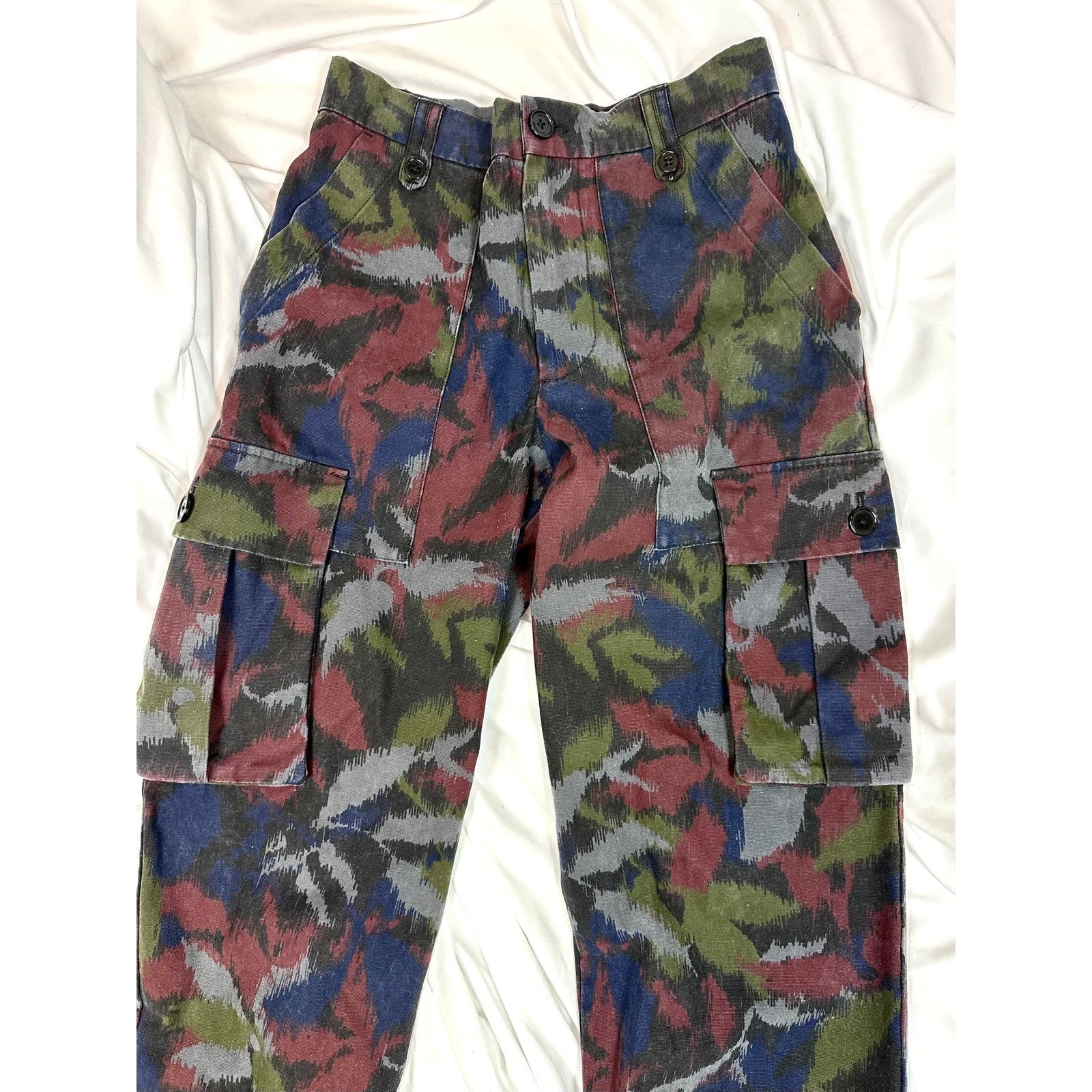 Zadig & Voltaire Zadig & Voltaire Pilote Canvas Cargo Pants Dark Camo 34 (8) Size 30" / US 8 / IT 44 - 15 Thumbnail