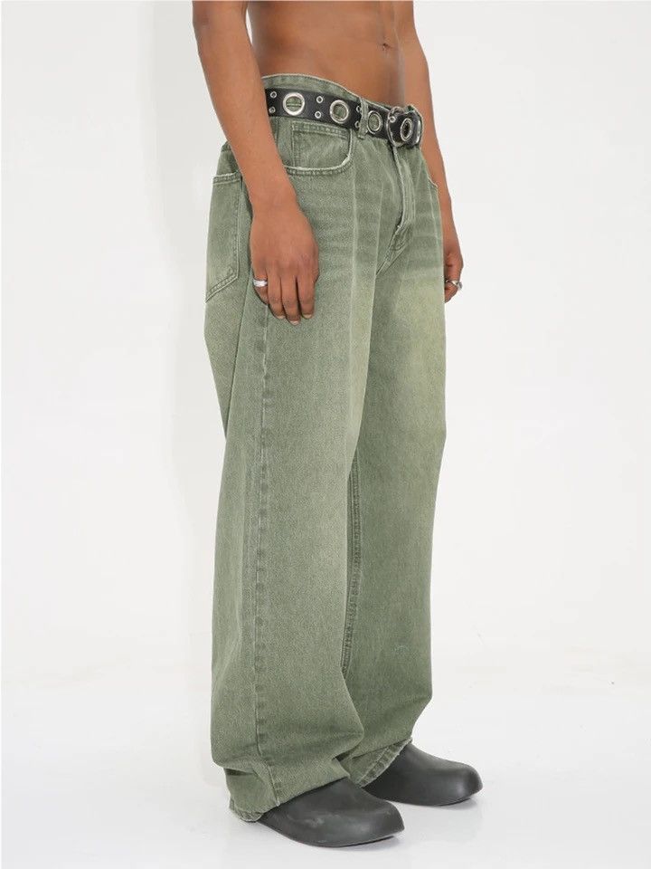 Designer × Japanese Brand × Vintage Distressed washed y2k baggy pants jeans Size US 32 / EU 48 - 6 Thumbnail