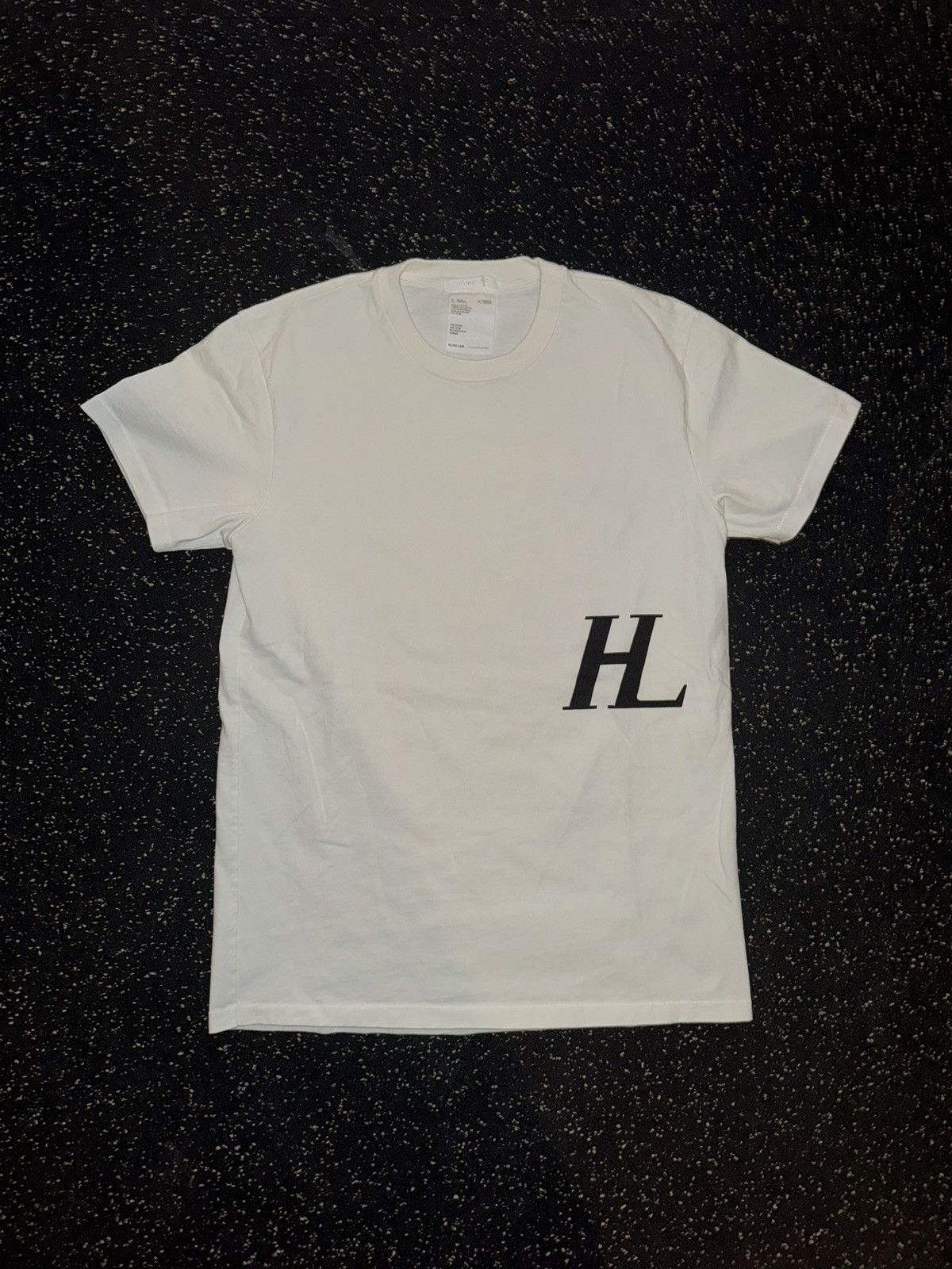 Helmut Lang Helmut Lang Little Short Sleeve HL Logo Tee White Size US M / EU 48-50 / 2 - 1 Thumbnail
