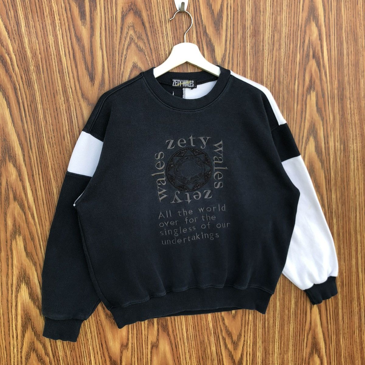 Vintage Vintage Zety Wales Large Logo Sweatshirt Size M / US 6-8 / IT 42-44 - 4 Thumbnail