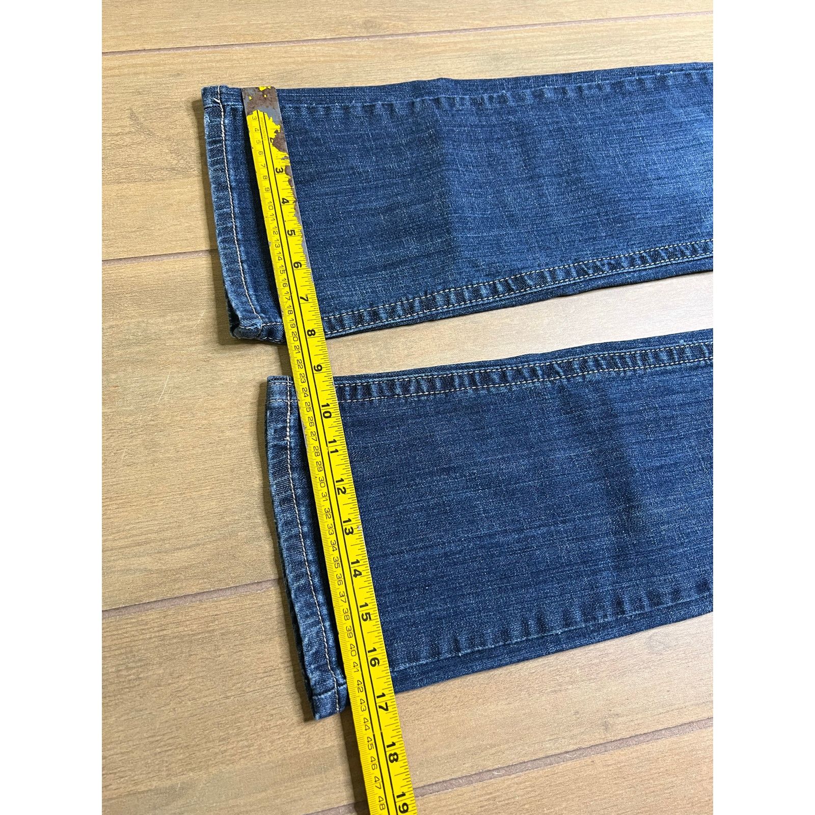 Vintage Zipper Y2K Bootcut Jeans Womens Size 9 Blue Rhinestone 27x30 Size US 27 - 7 Thumbnail