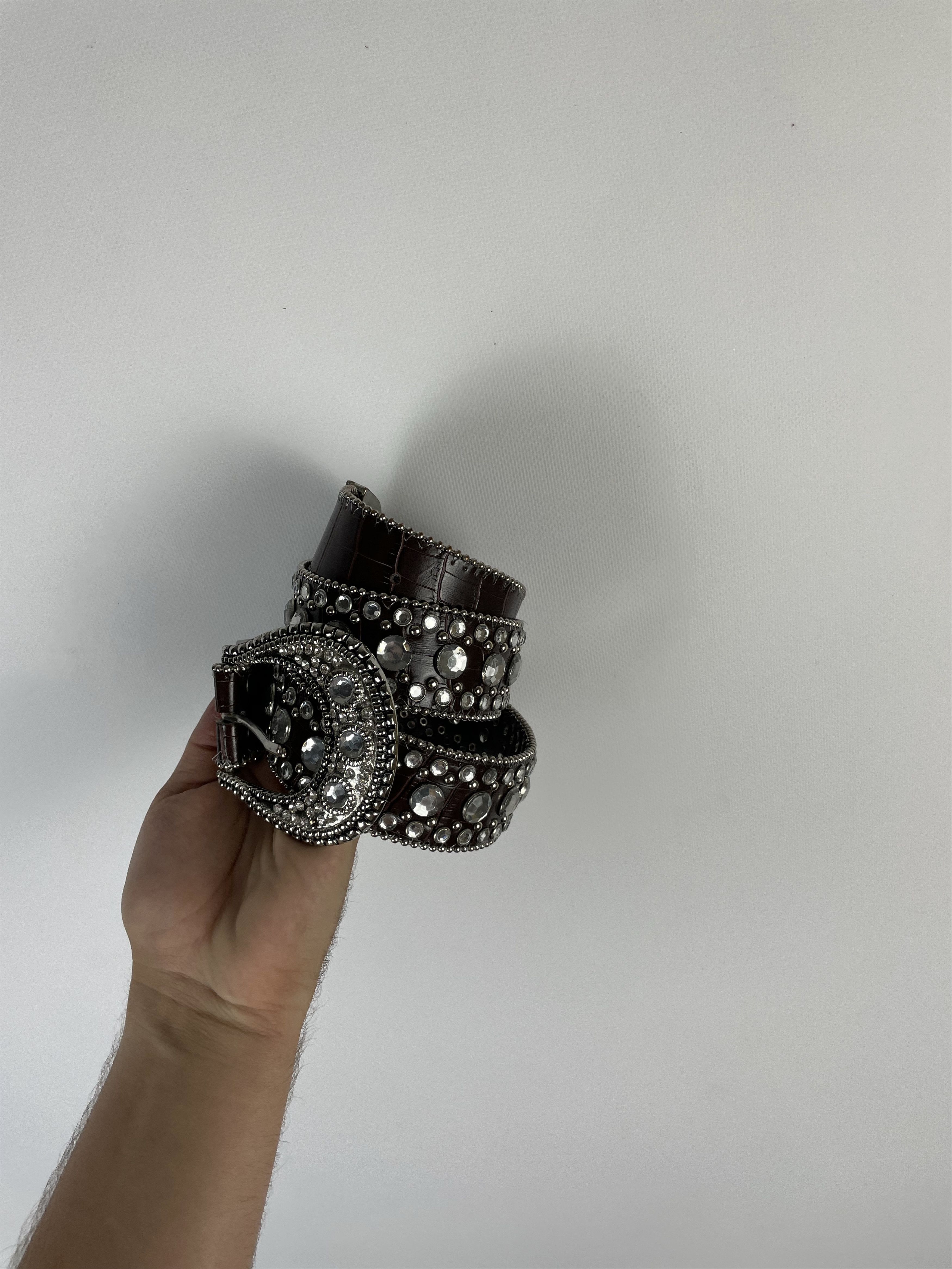 Other Vintage Leather belt Avant Garde Style Y2k Size ONE SIZE - 2 Thumbnail