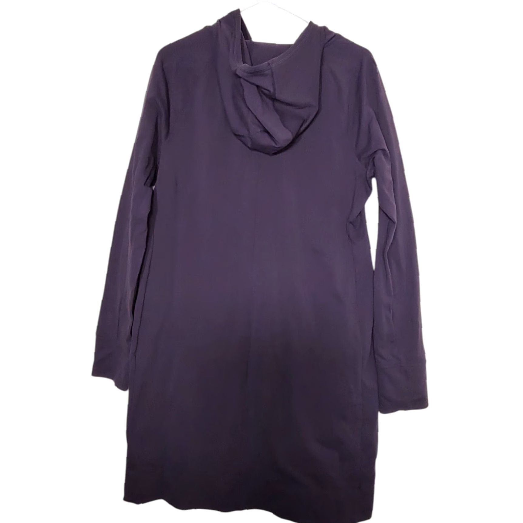 Duluth Trading Company Duluth Trading Co. Womens Tunic Hoodie 1/4 Zip Long Sleeve Purple Blue Knit Cotton Polyester Hooded Regular M Adult Womens Size M / US 6-8 / IT 42-44 - 2 Thumbnail