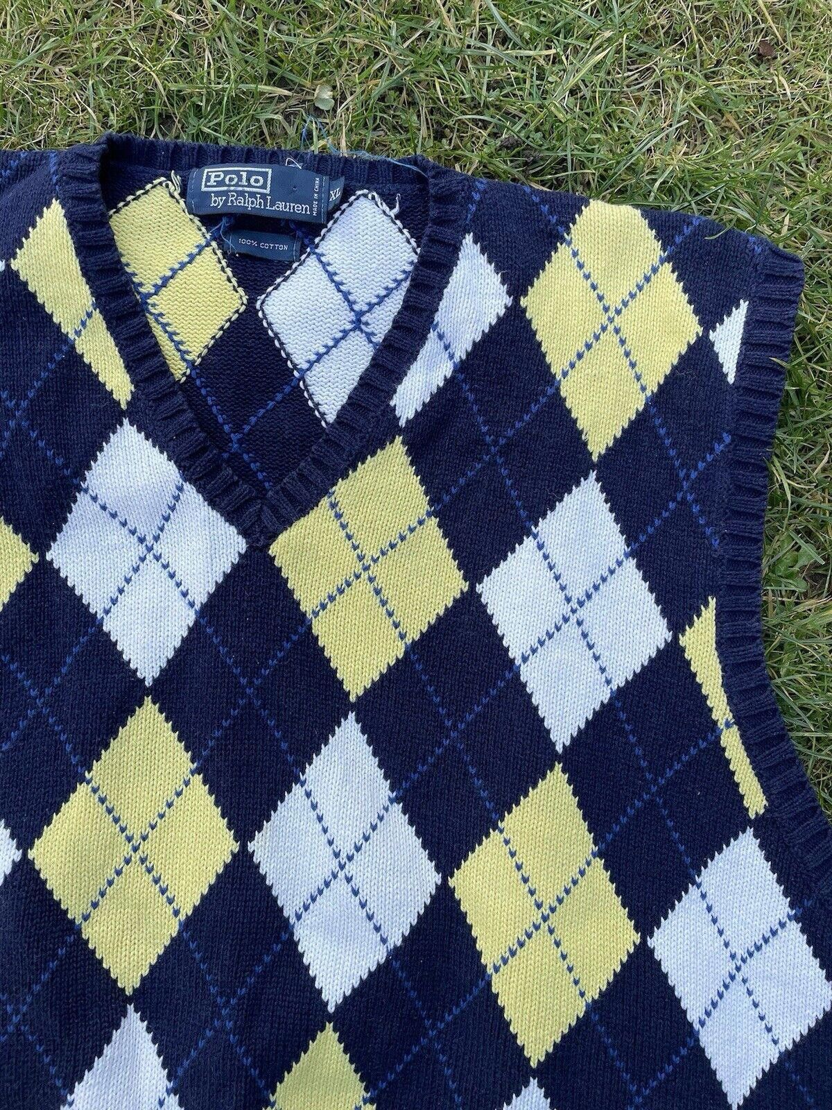 Lauren Ralph Lauren Vintage Ralph Lauren Grandad Knit Vest Size US XL / EU 56 / 4 - 3 Thumbnail
