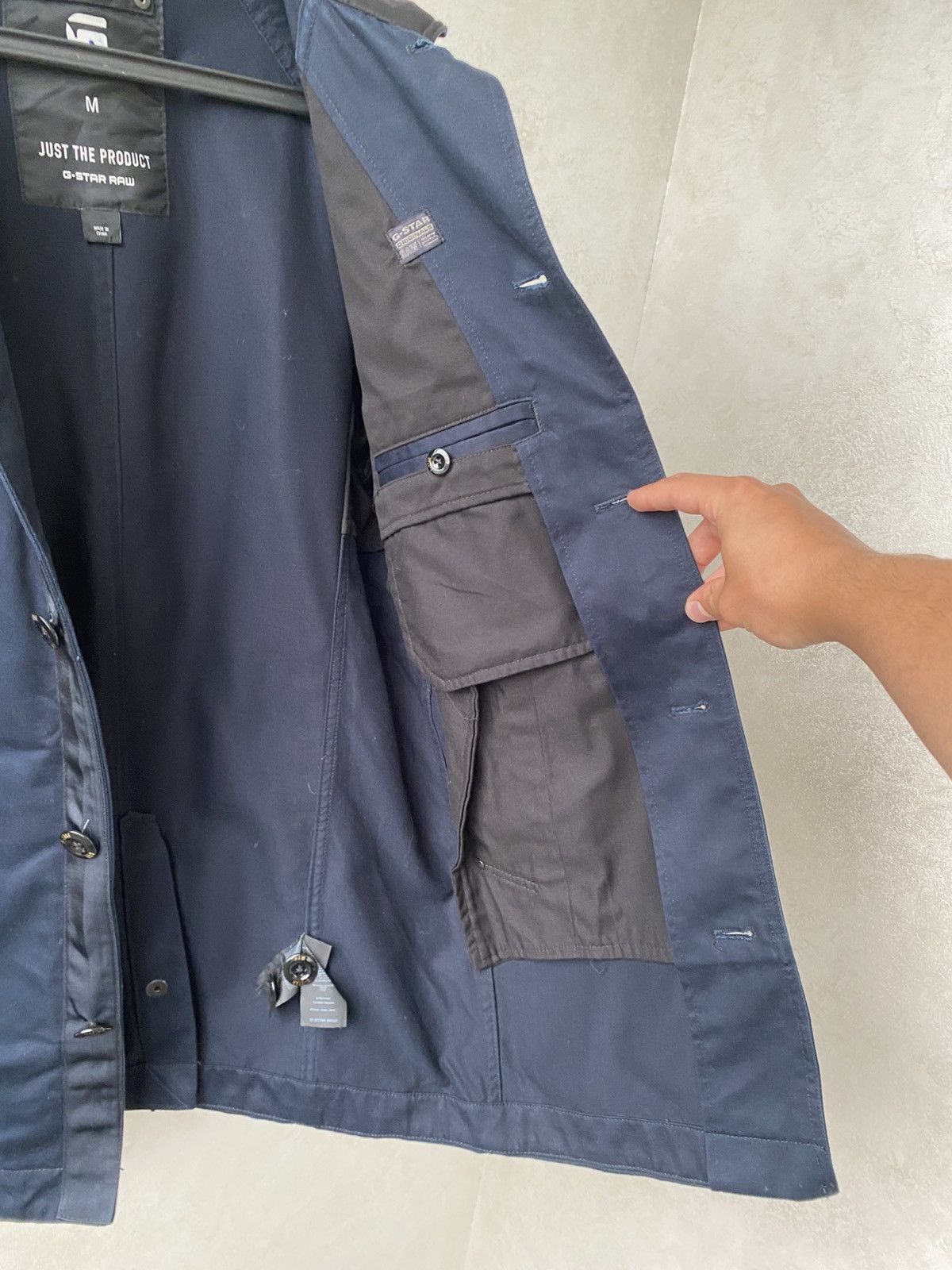 G-Star G-Star Raw Garber Navy Military Cotton Trench Coat Jacket Size US M / EU 48-50 / 2 - 16 Thumbnail