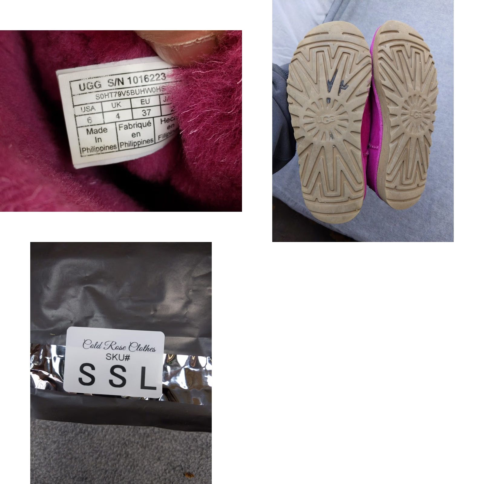 Ugg UGG Womens Boots Pink Suede Mid-Calf Shearling Pull On Winter 6 37 4 (UK) 1016223 Size US 6 / IT 36 - 8 Thumbnail