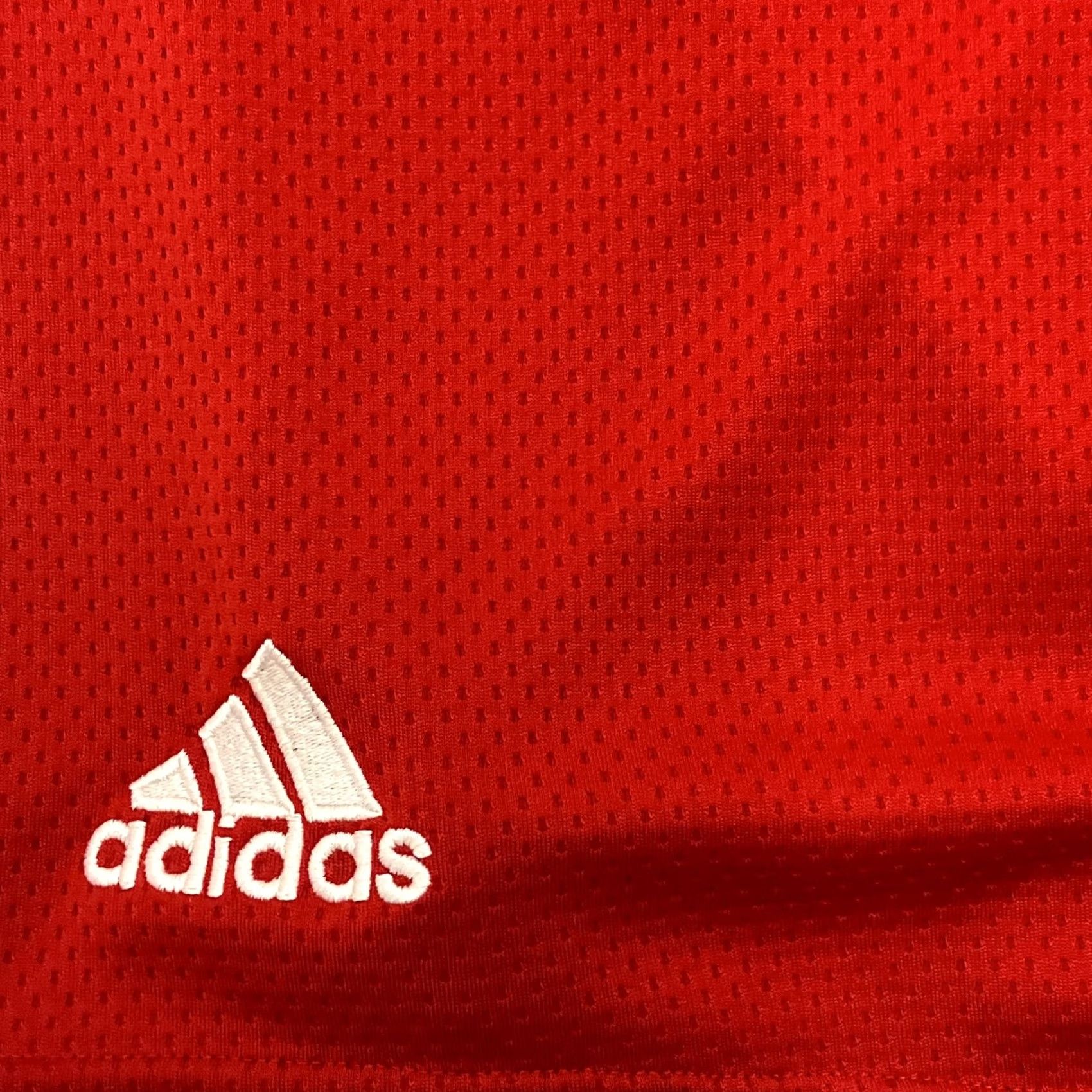Adidas Adidas Bayern Munich Football Shorts L Red Soccer Men's Regular 2009 Activewear Quick Dry Drawstring Lightweight Size US 33 - 5 Thumbnail