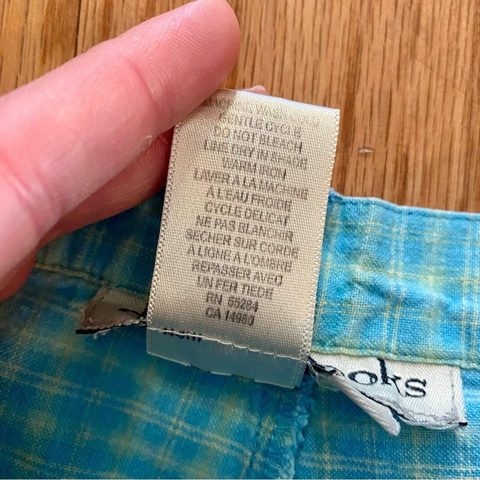 Other David Brooks Petite Vintage Blue Check Shorts Women 0 XSmall Size 26" / US 2 / IT 38 - 10 Thumbnail