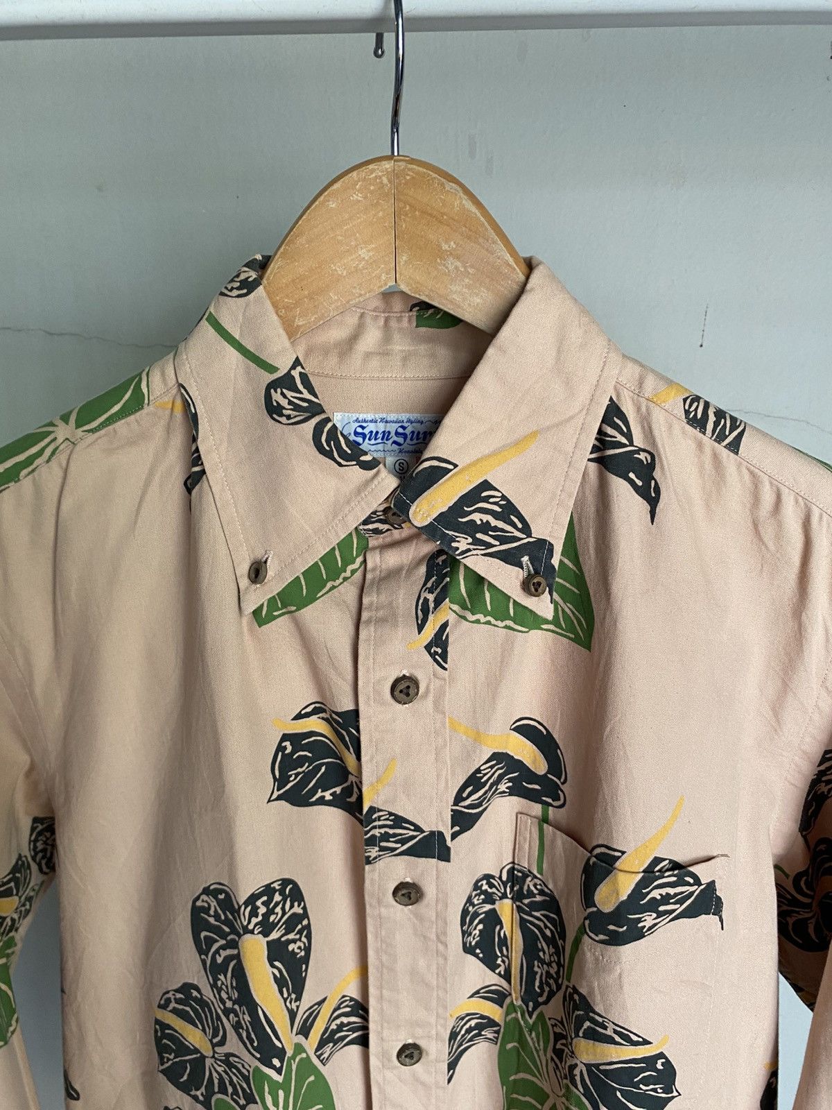 Sun Surf Sun Surf Light Pink Floral Long-Sleeve Shirt Size US S / EU 44-46 / 1 - 3 Thumbnail