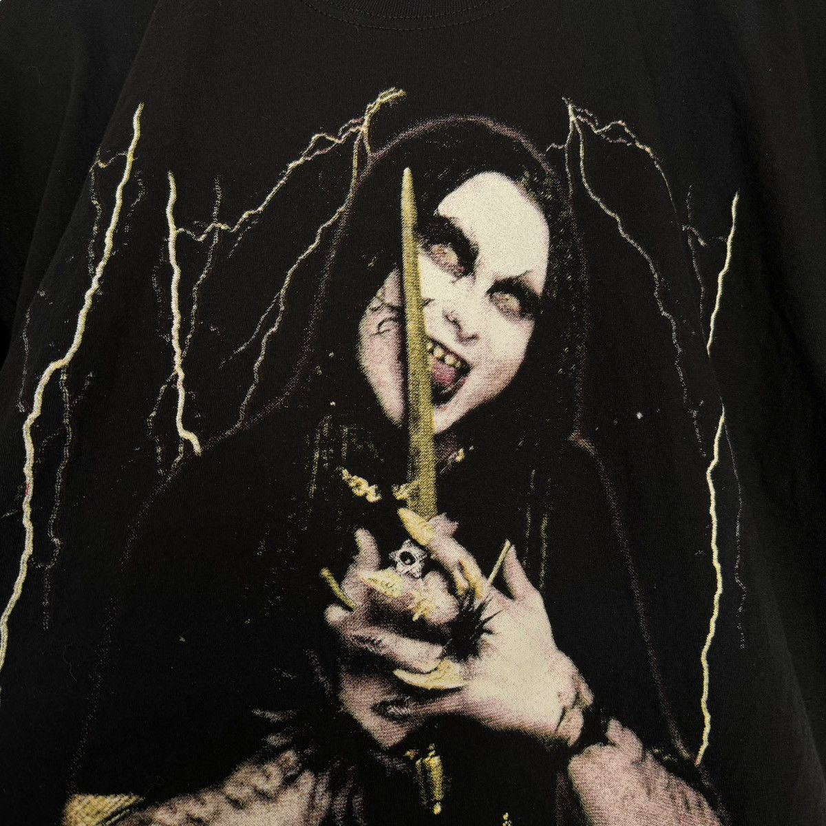 Band Tees Vintage 2000 Cradle Of Filth Dani Filth Euro T Shirt Size US L / EU 52-54 / 3 - 3 Thumbnail