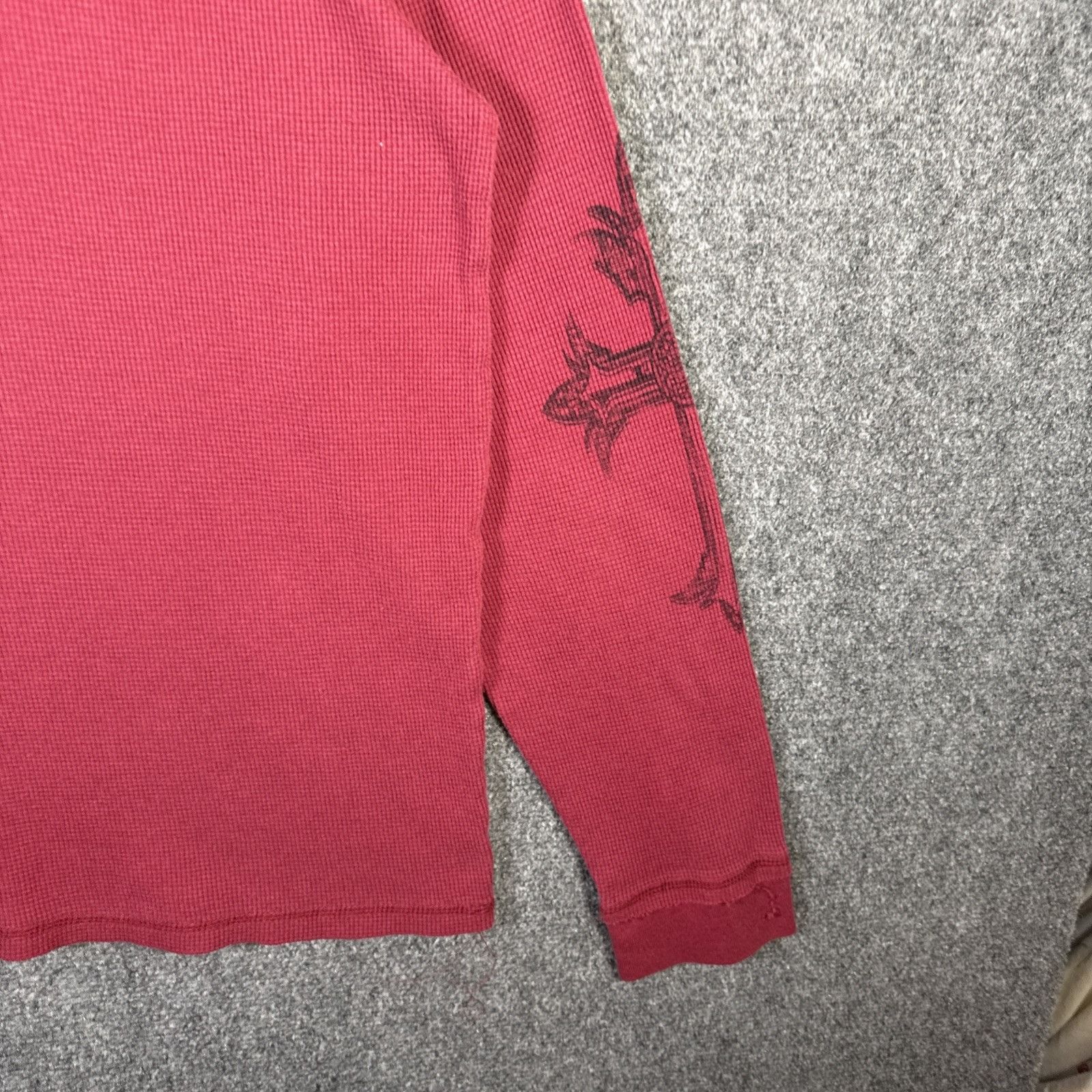 Affliction Vintage MMA Elite Waffle Knit Thermal Long Sleeve Shirt XL Size US XL / EU 56 / 4 - 6 Thumbnail