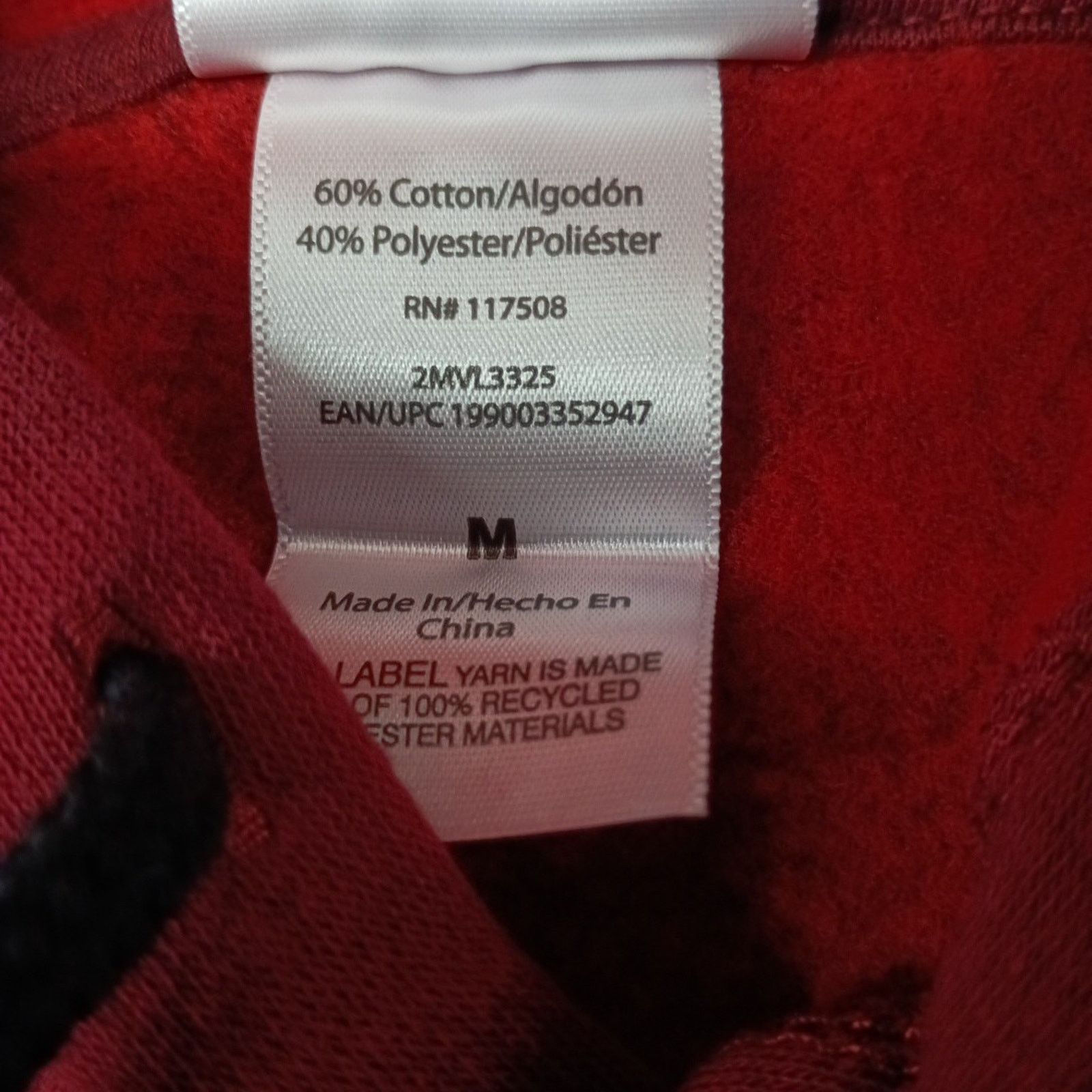Marvel Comics Marvel Spider-Man Hoodie Red Logo Men's M Medium Pockets Size US M / EU 48-50 / 2 - 8 Thumbnail