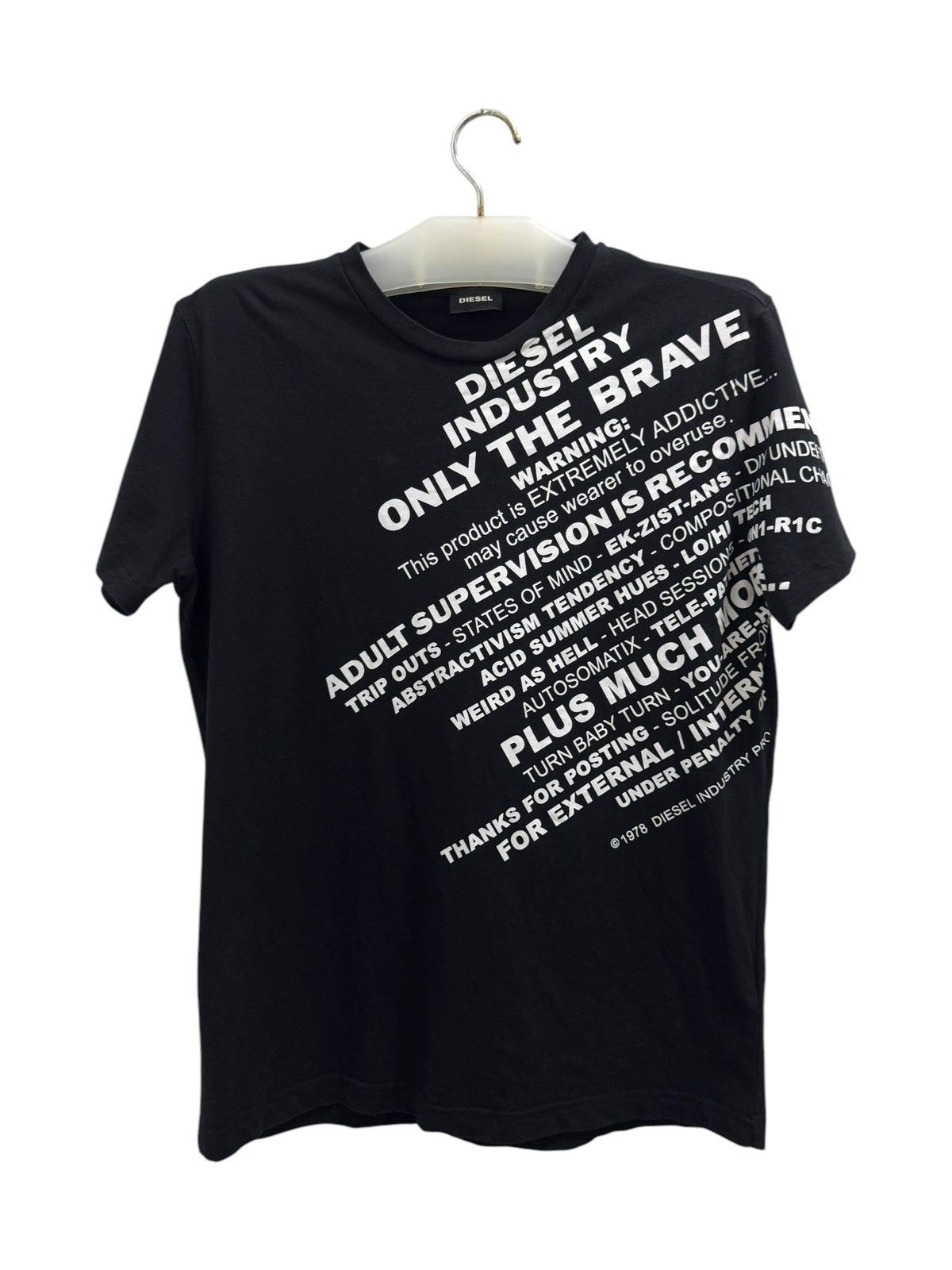 DIESEL Y2K AVANT GARDE STATEMENT T SHIRT