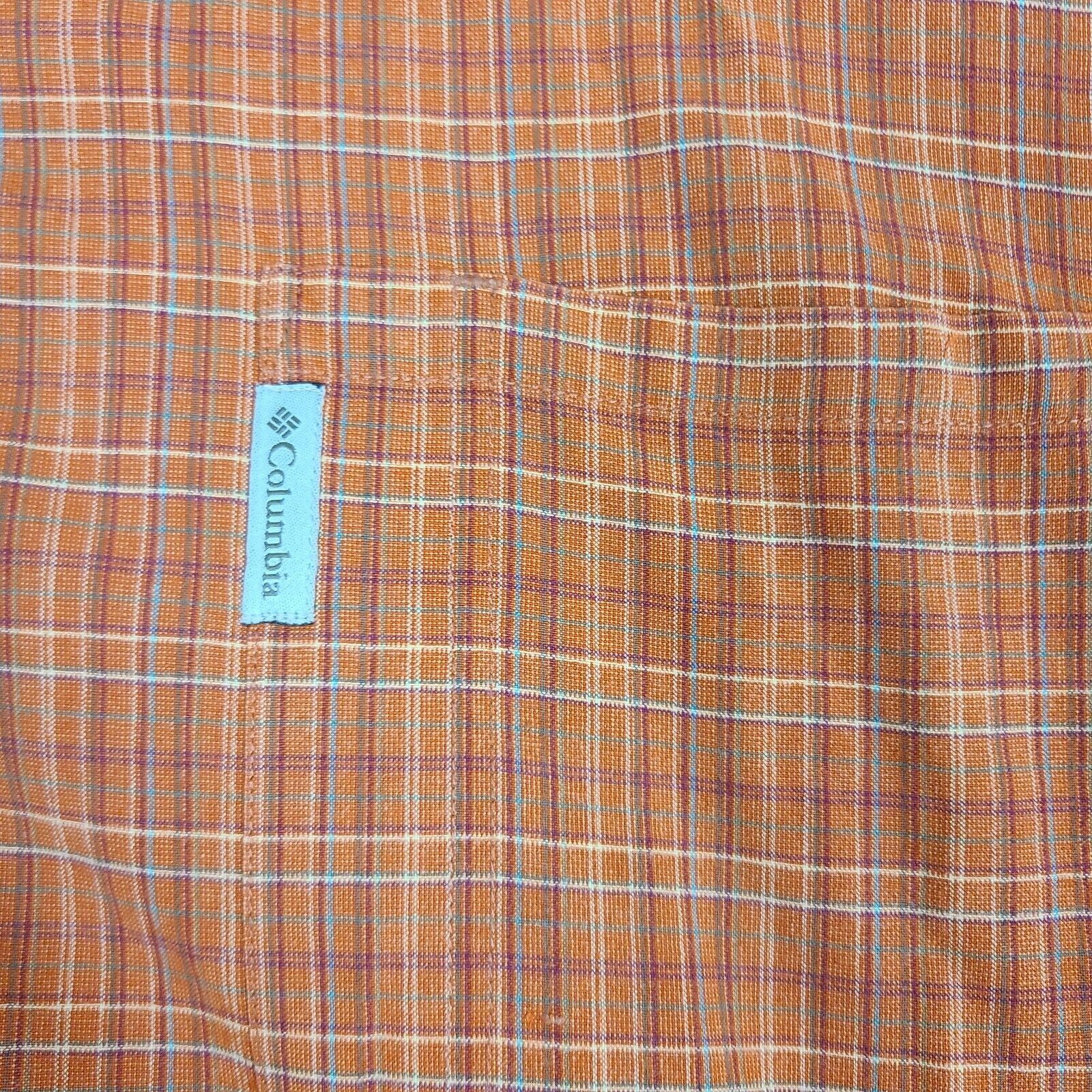 Columbia Columbia Button Up Shirt, Men's 2X-Large, Short Sleeve Orang Size US XXL / EU 58 / 5 - 2 Thumbnail