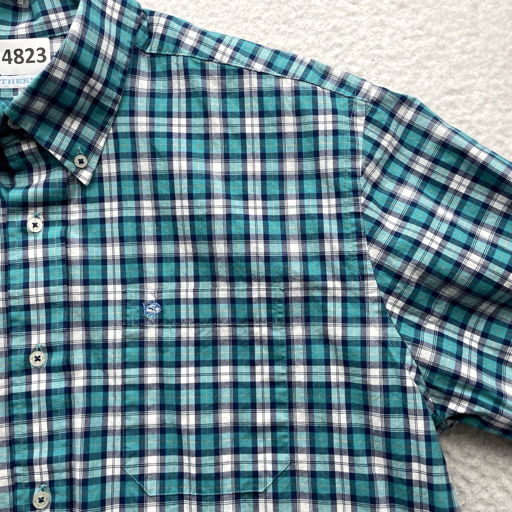 Southern Tide Southern Tide Shirt Mens L Classic Fit Plaid Button-Up Casual Preppy Green Blue Multicolor Lounge Shirt Mens L Size US L / EU 52-54 / 3 - 2 Thumbnail