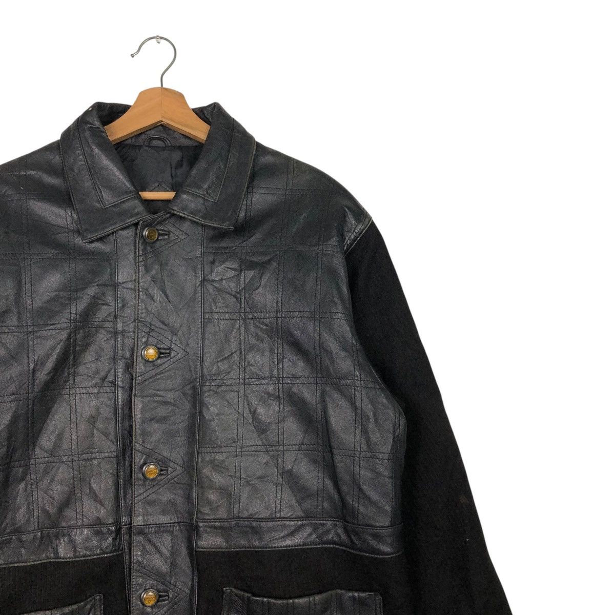 Japanese Brand 🔥VINTAGE BIKER LEATHER JACKET GO & GODON ISSEY MIYAKE Size US M / EU 48-50 / 2 - 8 Thumbnail