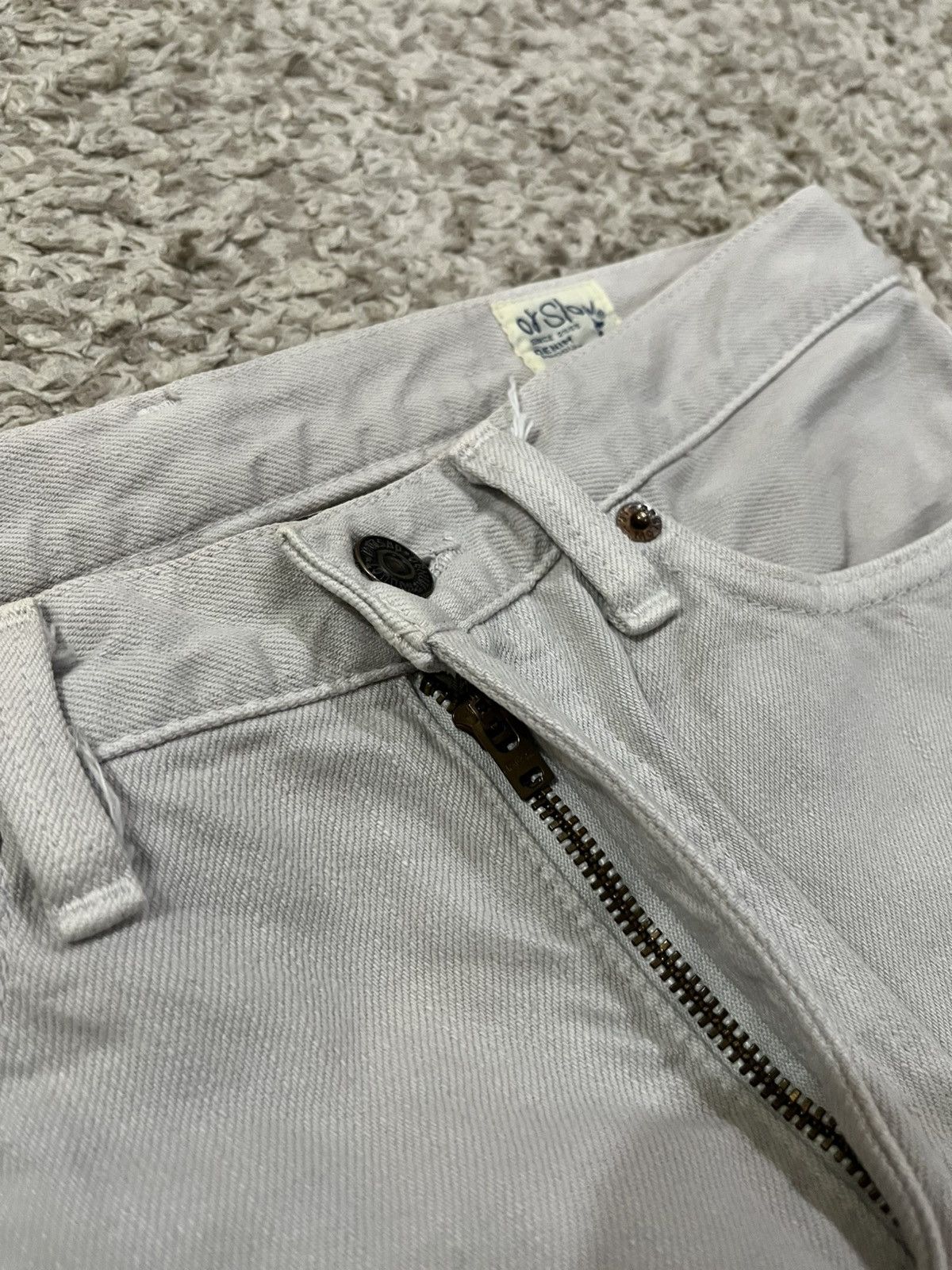 Orslow Vintage Orslow 107 Ivy Fit White Denim Jeans – Non-Selvedge Size US 29 - 8 Thumbnail