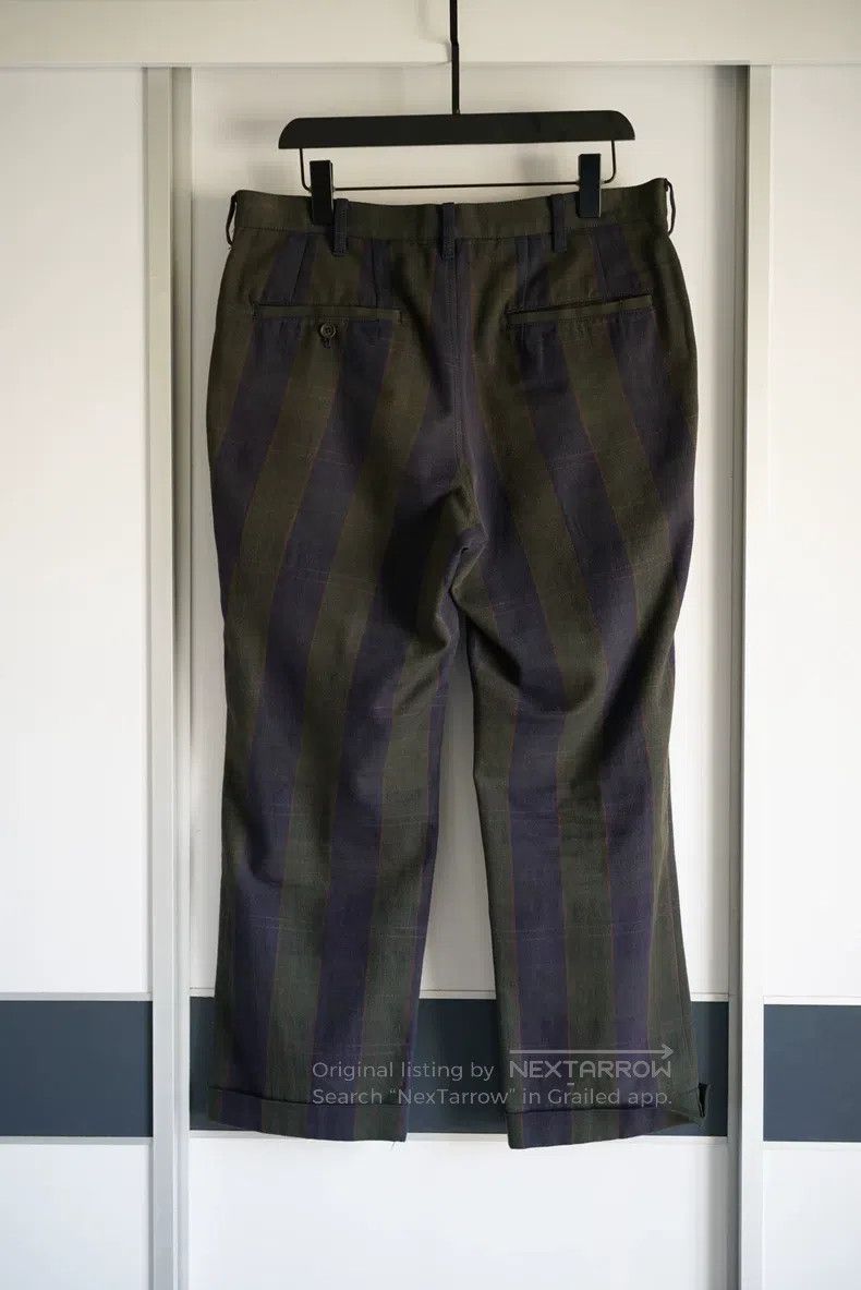 Yohji Yamamoto YOHJI YAMAMOTO size L Checked Folded Wool Trousers Size US 27 - 2 Thumbnail