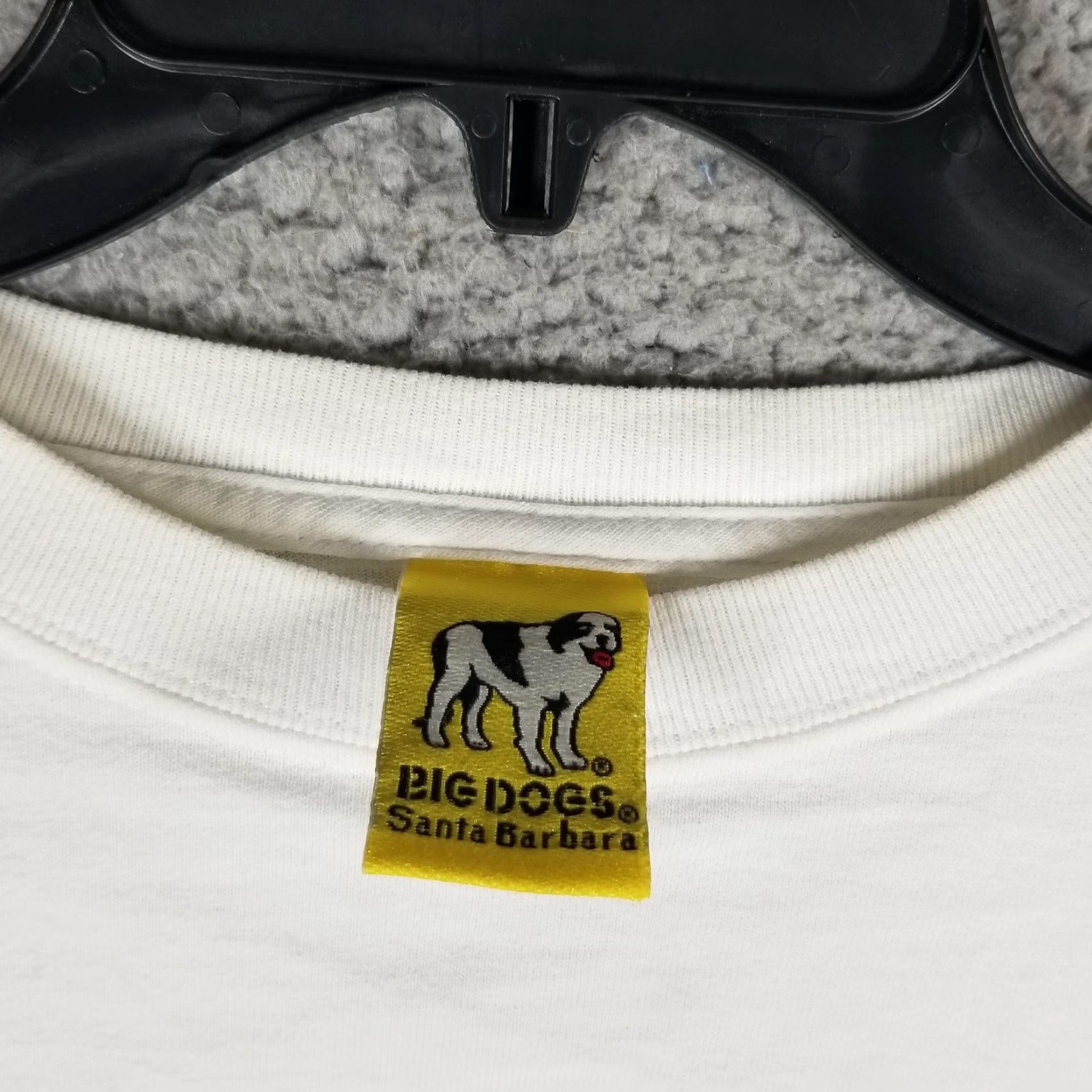 Big Dogs VINTAGE Big Dogs Shirt Mens Large White Long Sleeve Patriotic USA Flag 90s Graphic Print Crew Neck Men L Size US L / EU 52-54 / 3 - 3 Thumbnail