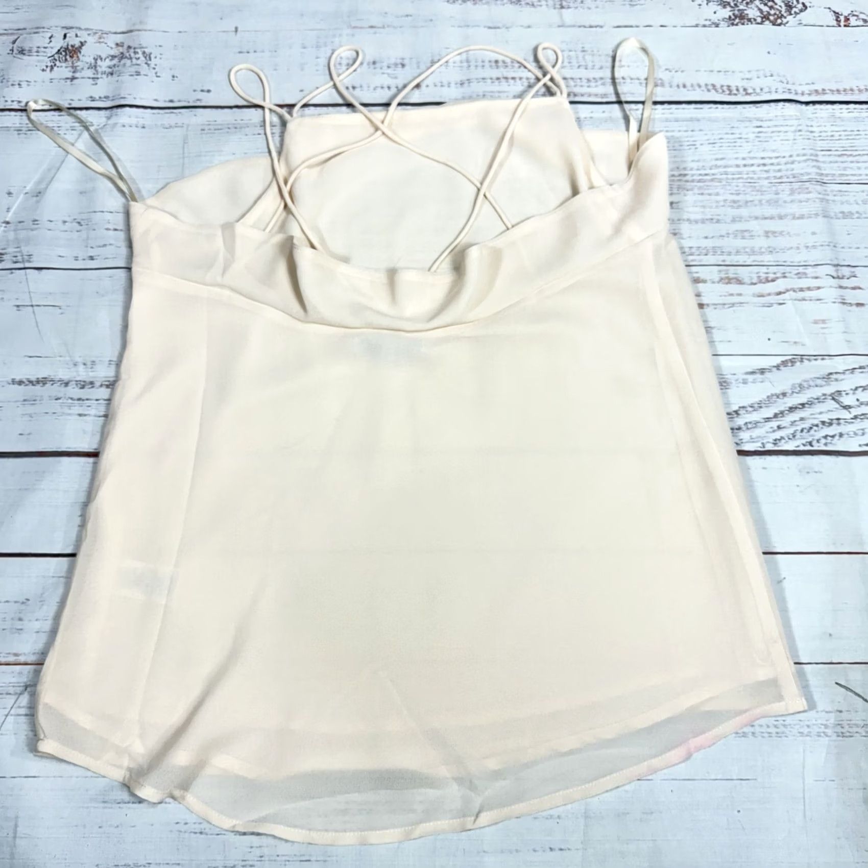 Vintage Naked Zebra Peach Sheer Sleeveless Top Shirt Blouse Layered Lightweight Sz S Womens Size S / US 4 / IT 40 - 4 Thumbnail