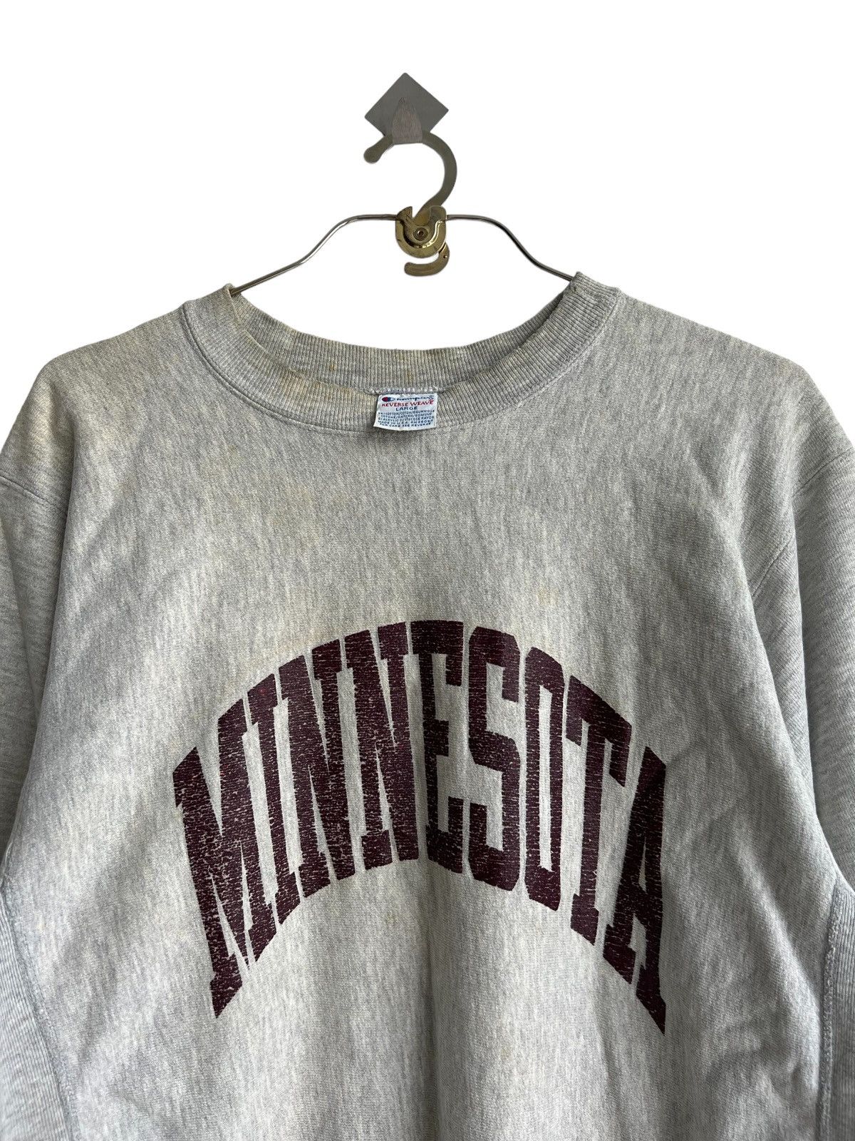 Champion 1990s Champion Reverse Weave Minnesota Distressed Sweatshirt Size US L / EU 52-54 / 3 - 3 Thumbnail