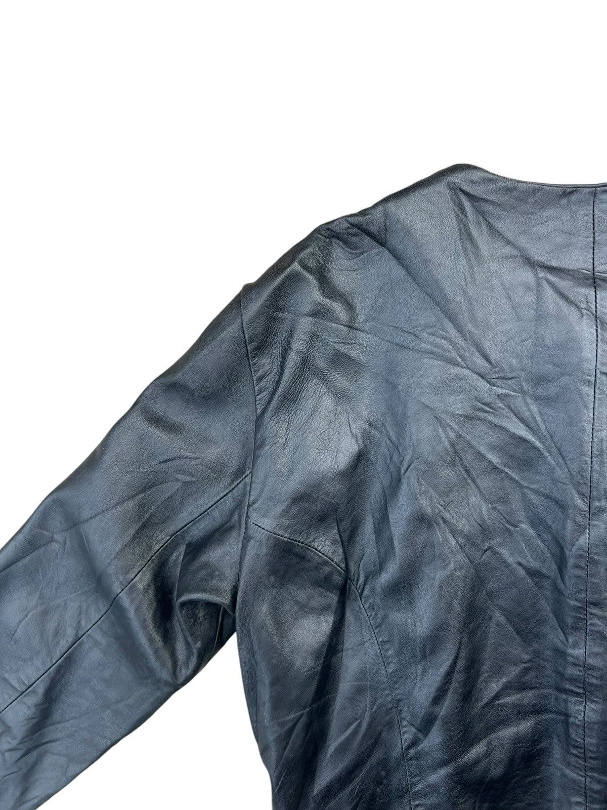 Hai Sporting Gear × Issey Miyake Vintage Hai Sporting Patina Sheepskin Leather Jacket Crop Size US M / EU 48-50 / 2 - 21 Thumbnail