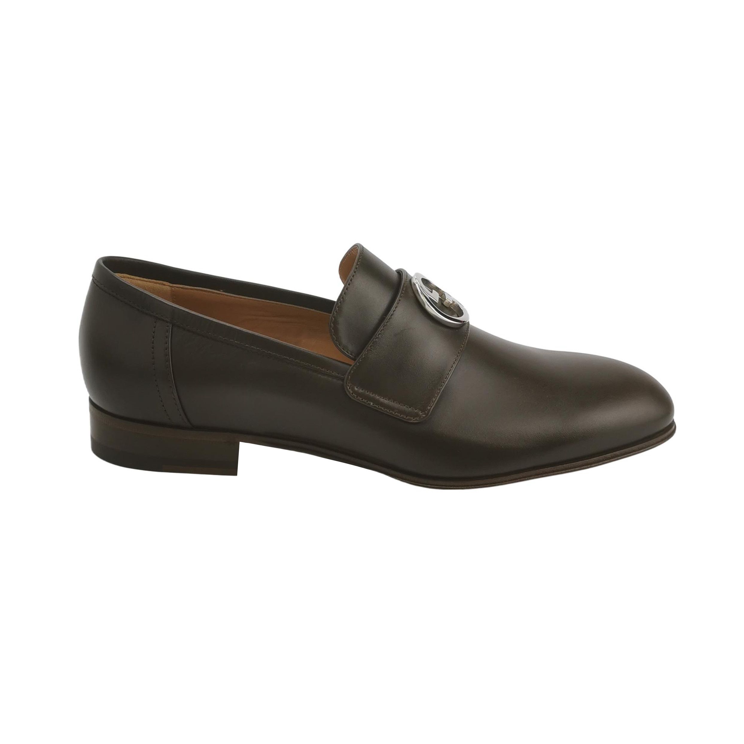 Gucci Gucci Interlocking G Leather Loafers Size 5.5 Size US 6 / EU 39 - 1 Thumbnail