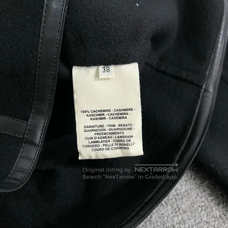 Hermes Hermes Black Cashmere and Leather Jacket Size XS / US 0-2 / IT 36-38 - 6 Thumbnail