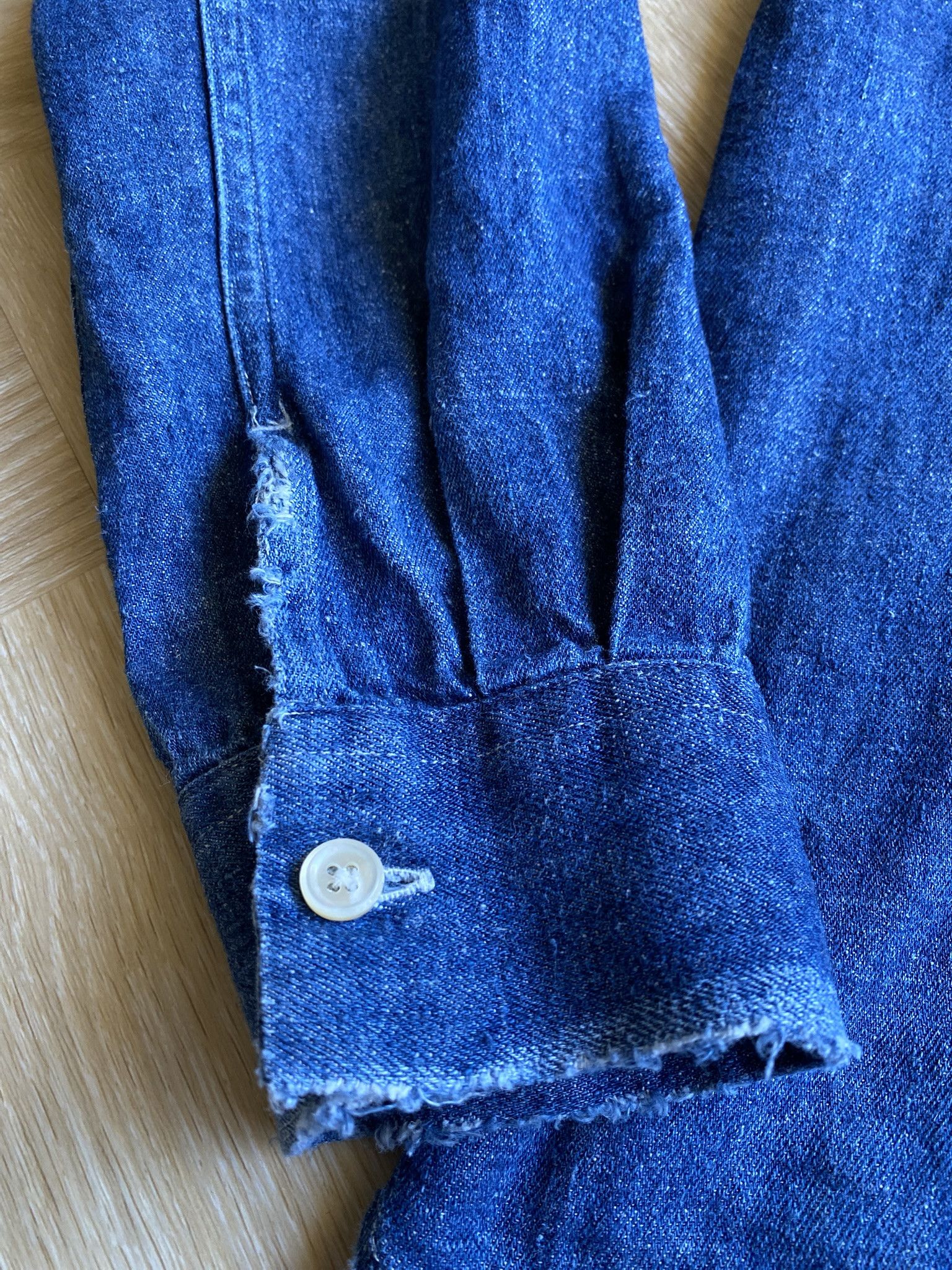 Our Legacy Distressed Half Zip - Japanese Hemp/Cotton Size US S / EU 44-46 / 1 - 16 Thumbnail