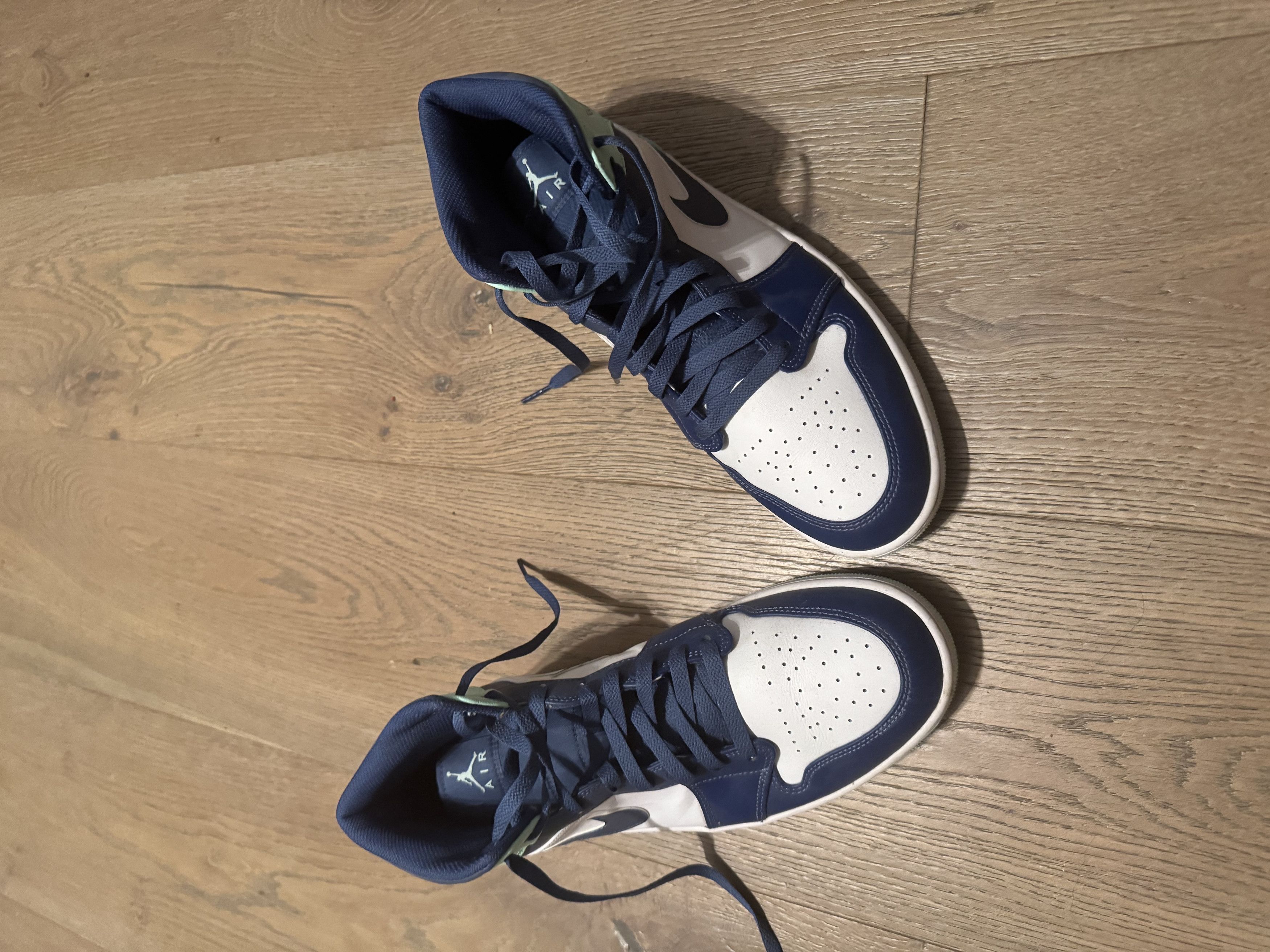 Jordan Brand Air Jordan 1 Mid 'Blue Mint' Size US 12.5 / EU 45-46 - 3 Thumbnail