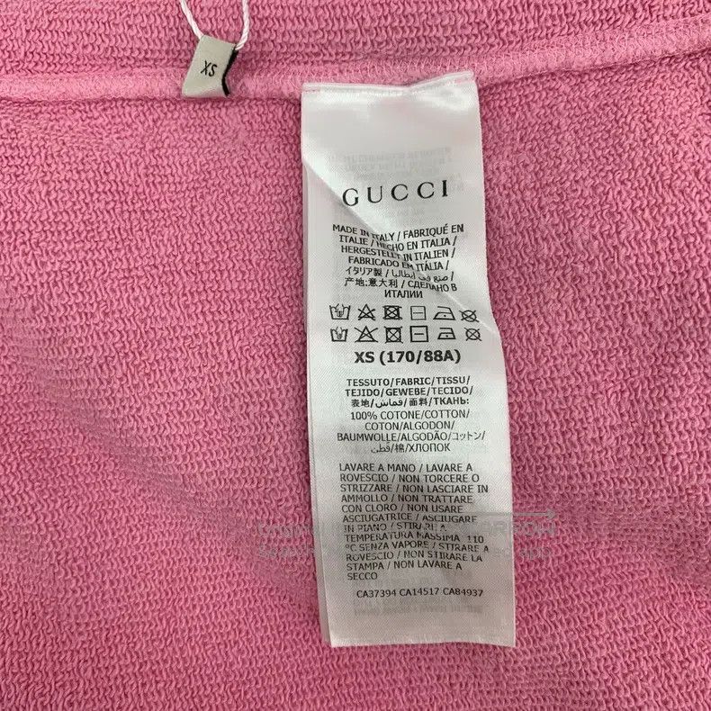 Gucci gucci Pink logo letter cat print old broken hole cotton ro Size XS / US 0-2 / IT 36-38 - 6 Thumbnail