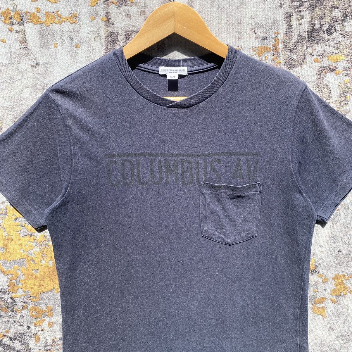 Engineered Garments Engineered Garments New York Pocket Tee Spellout Columbus AV Size US S / EU 44-46 / 1 - 6 Thumbnail