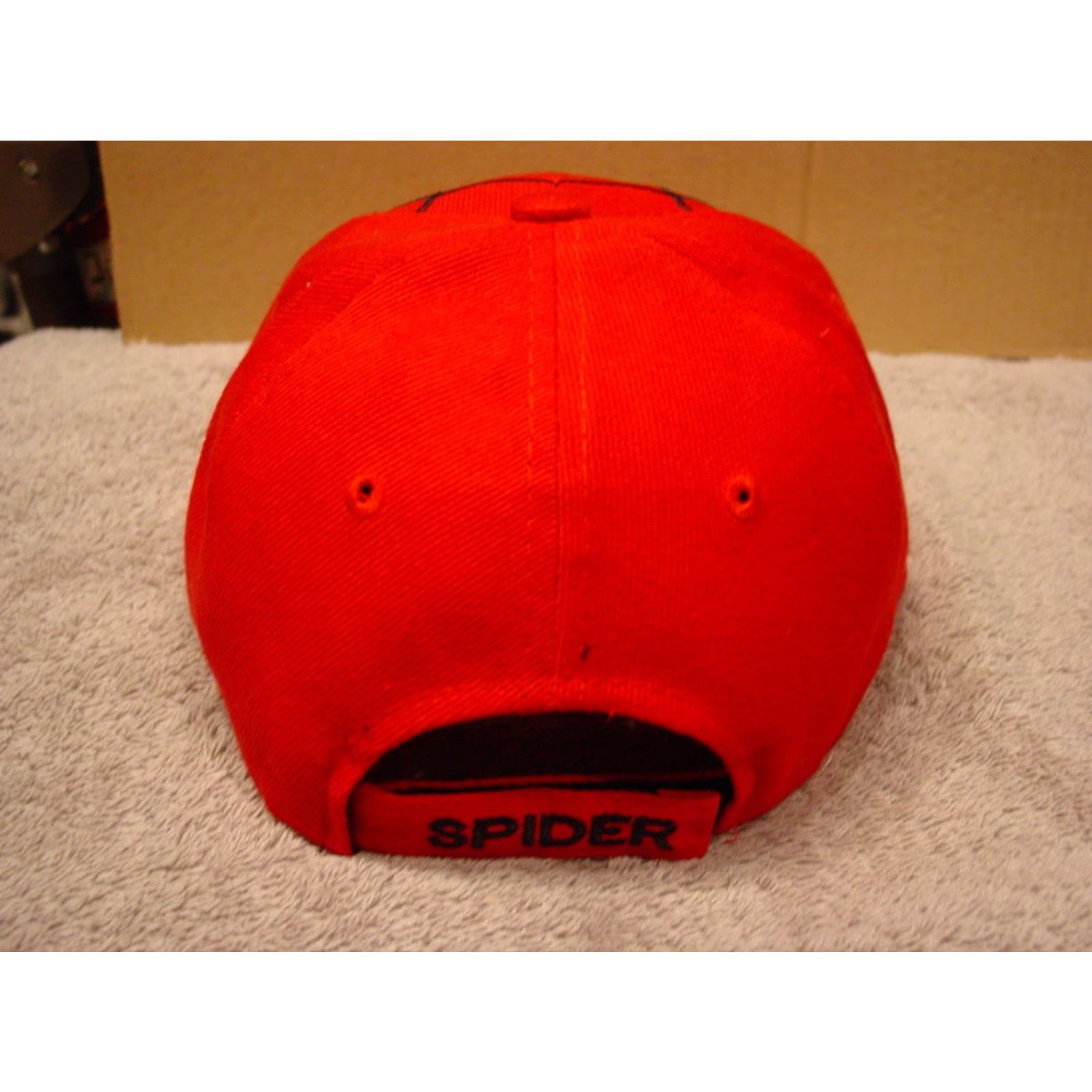 Vintage Vintage Spider in Web Eyes Baseball Cap Men Adjustable Red Size ONE SIZE - 2 Thumbnail