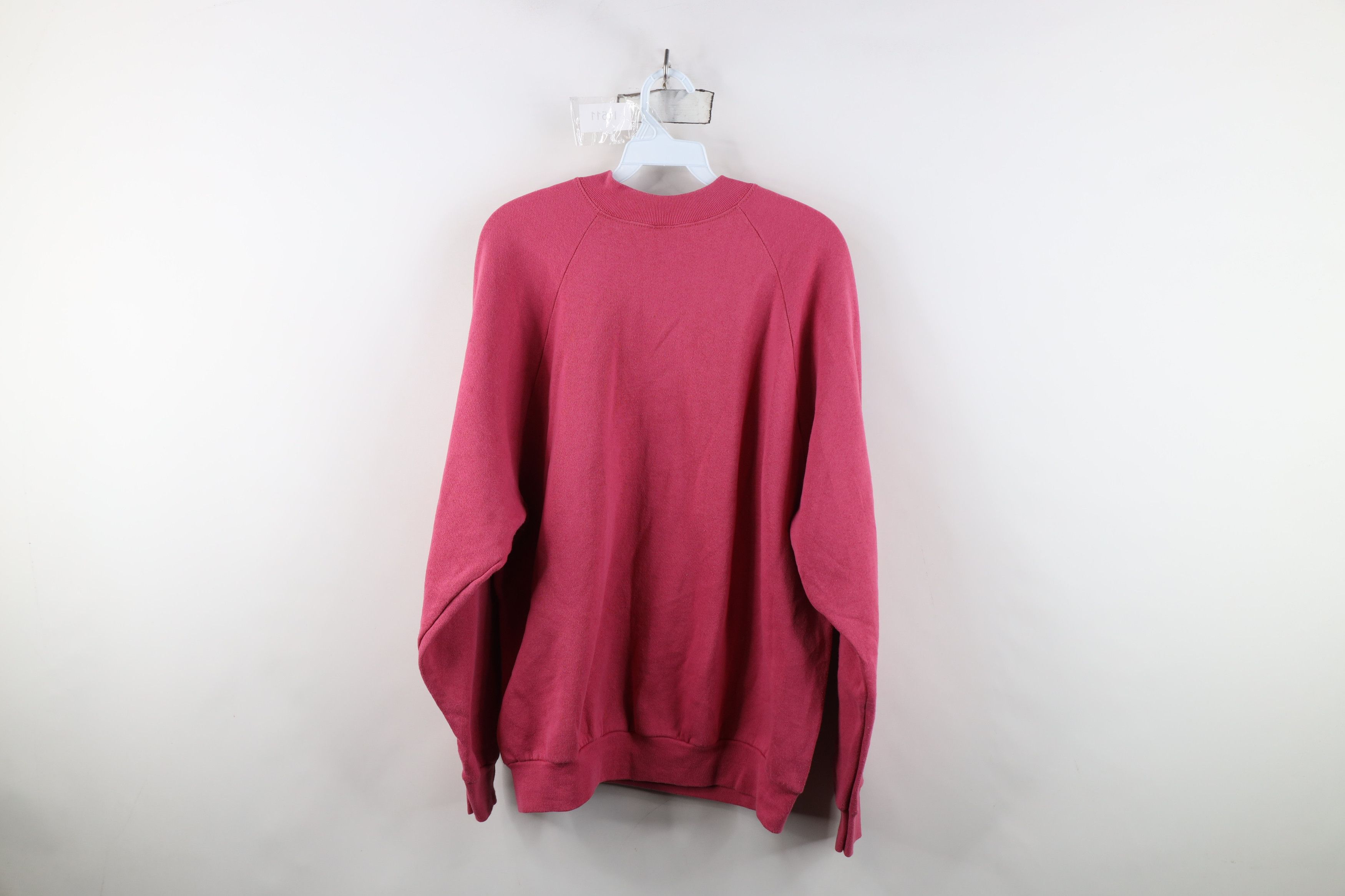 Vintage Vintage 90s Streetwear Crewneck Sweatshirt Pink USA Size XL / US 12-14 / IT 48-50 - 9 Thumbnail