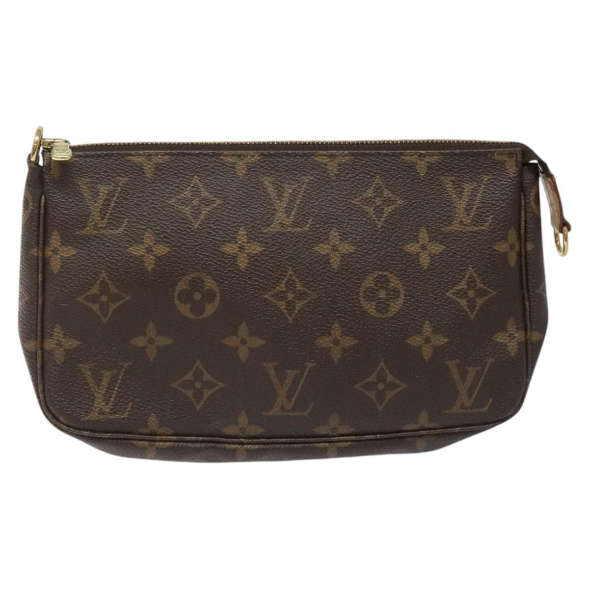 Louis Vuitton Pochette Accessoire Brown Canvas Clutch Bag (Pre-Owned) Size ONE SIZE - 1 Thumbnail