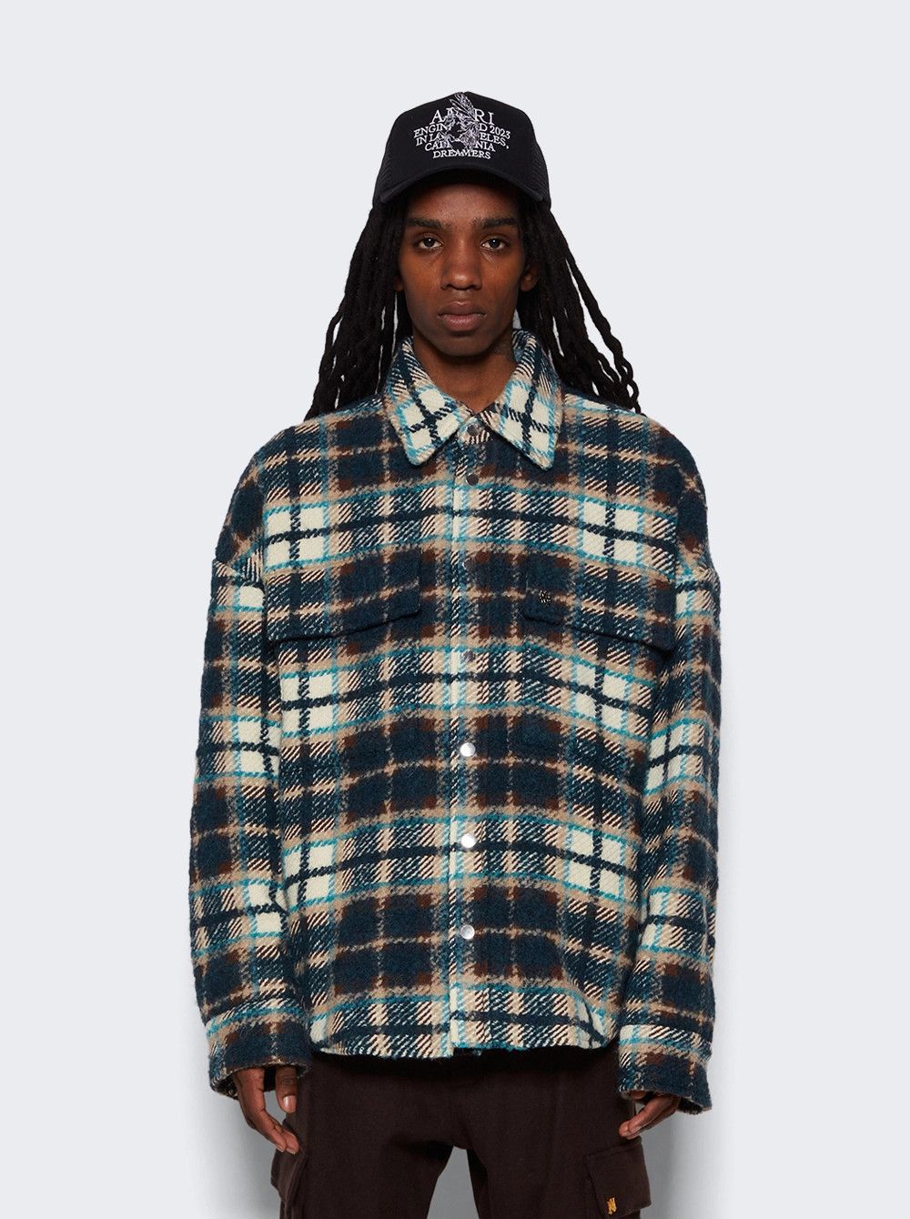 Amiri o1mle0725 Plaid Overshirt in Multicolor Size US S / EU 44-46 / 1 - 3 Thumbnail