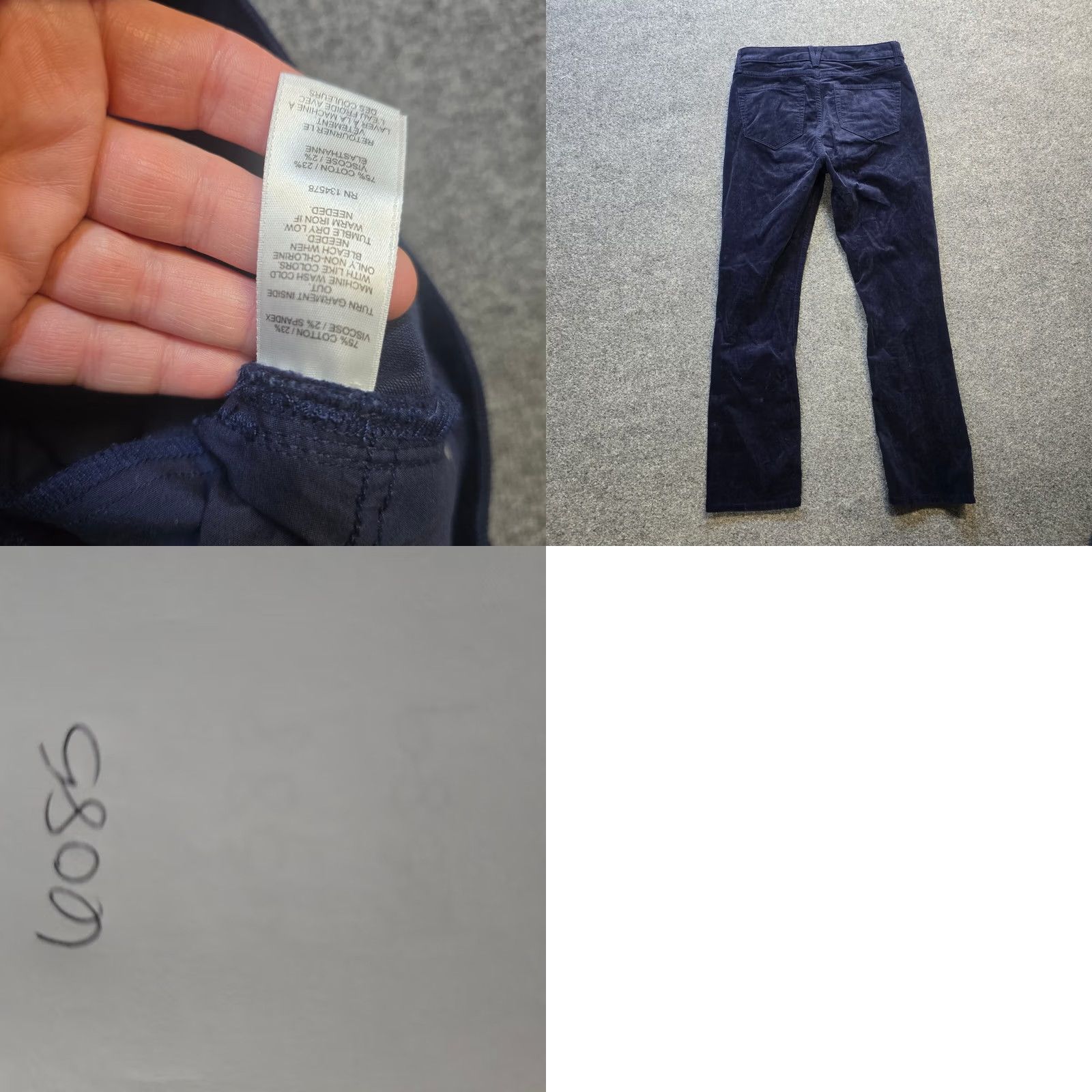 Vineyard Vines Vineyard Vines Pants Womens Size 26 Blue Corduroy Straight Leg Preppy Casual Dress Pants Size 26" / US 2 / IT 38 - 8 Thumbnail