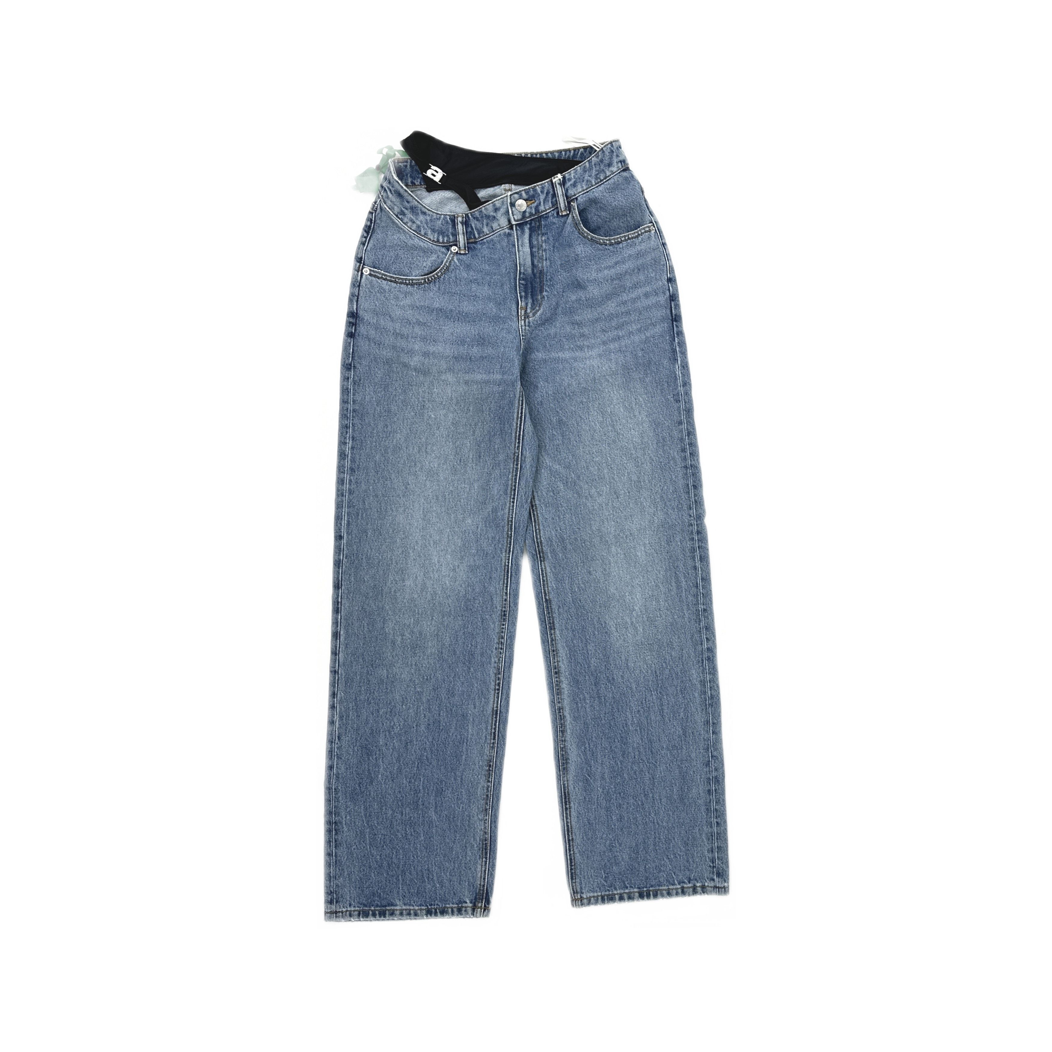 Alexander Wang Alexander Wang Asymmetrical Bikini Waist Jeans Size 27 Size 27" / US 4 / IT 40 - 1 Thumbnail