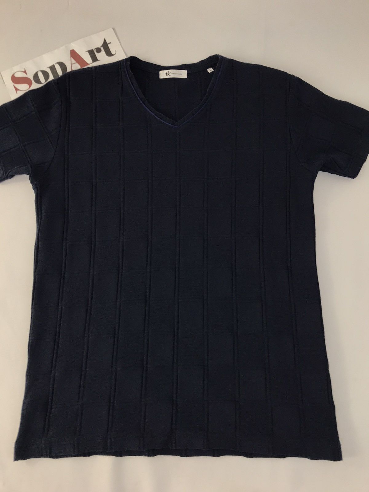 Japanese Brand × Takeo Kikuchi Takeo Kikuchi Plaid Design T.Shirt Size US M / EU 48-50 / 2 - 3 Thumbnail