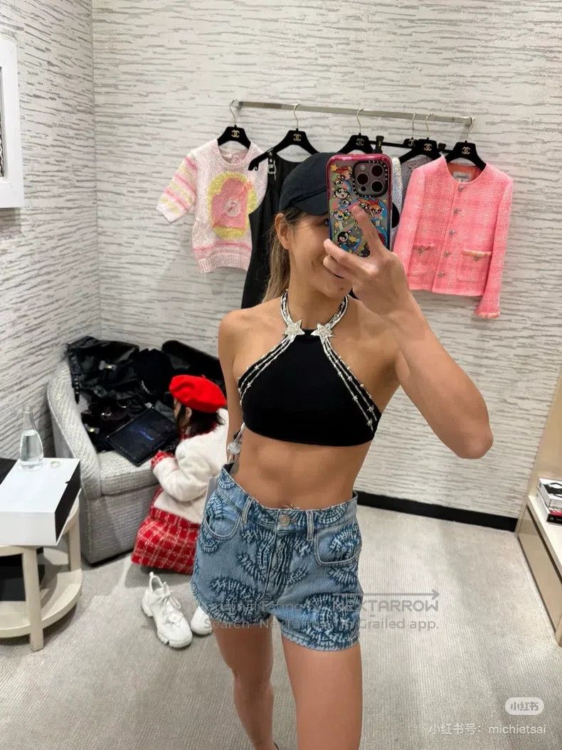 Chanel Chanel 24p denim logo shorts Size 42" / US 20 - 6 Thumbnail