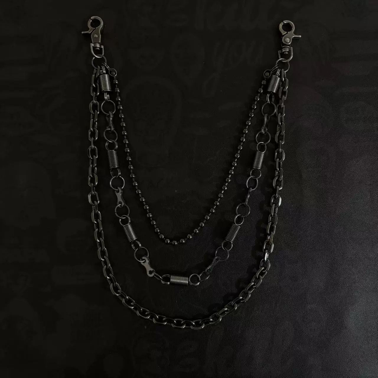 Vintage Retro hip-hop punk style jeans waist chain Size ONE SIZE - 2 Thumbnail