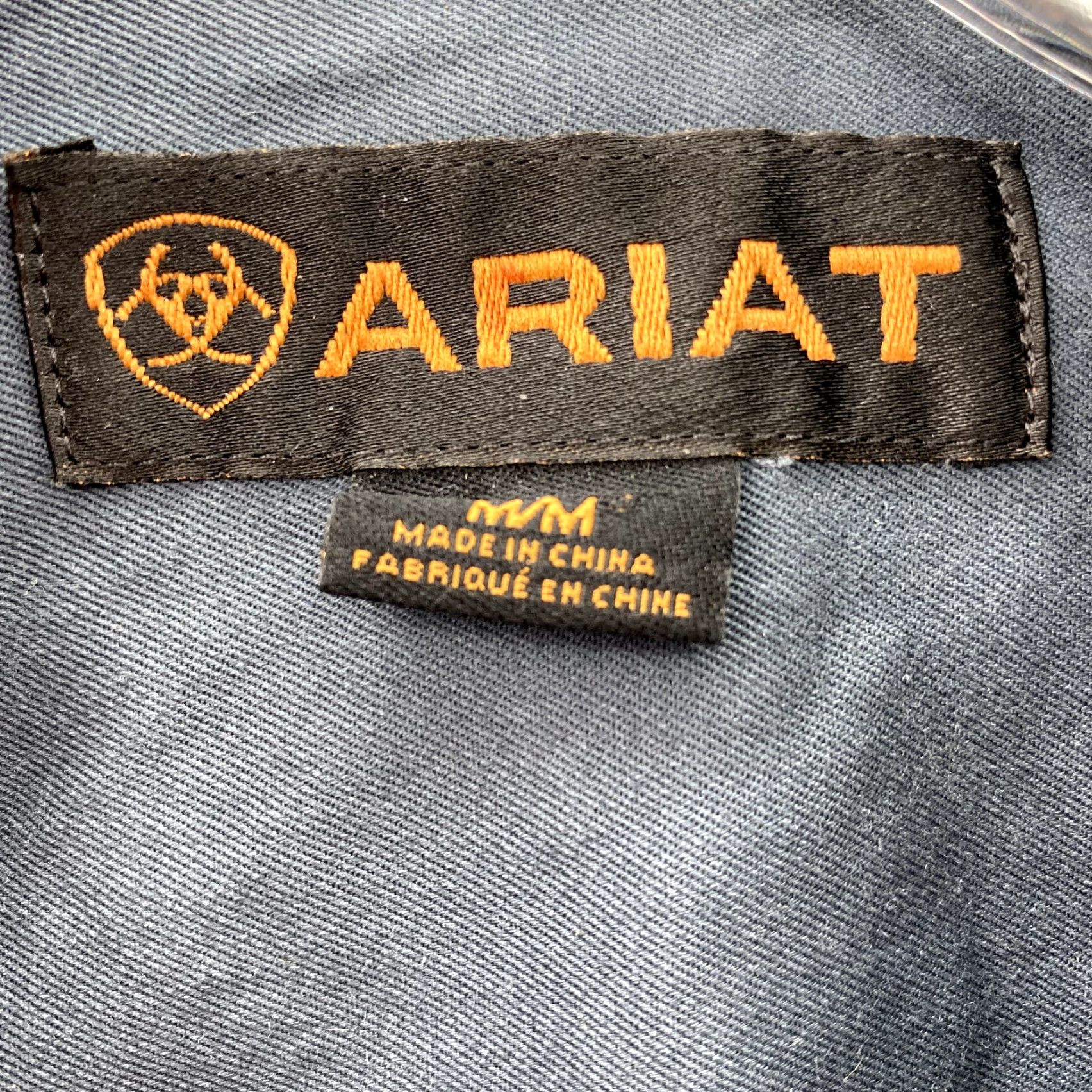Ariat Ariat Shirt Men's Medium Navy Thick Cotton Western Outdoor Cowboy Workwear 90's Size US M / EU 48-50 / 2 - 4 Thumbnail
