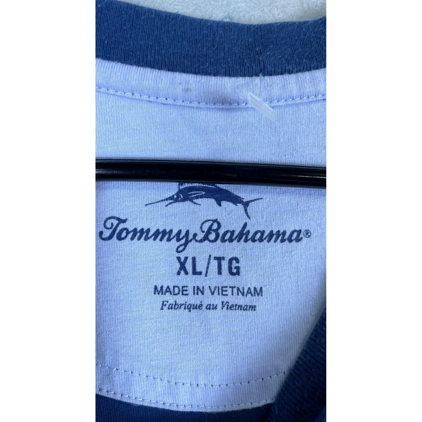 Tommy Bahama Tommy Bahama Shirt Mens XL Blue Long Sleeve Pocket Relax Logo Tee T-Shirt Size US XL / EU 56 / 4 - 3 Thumbnail