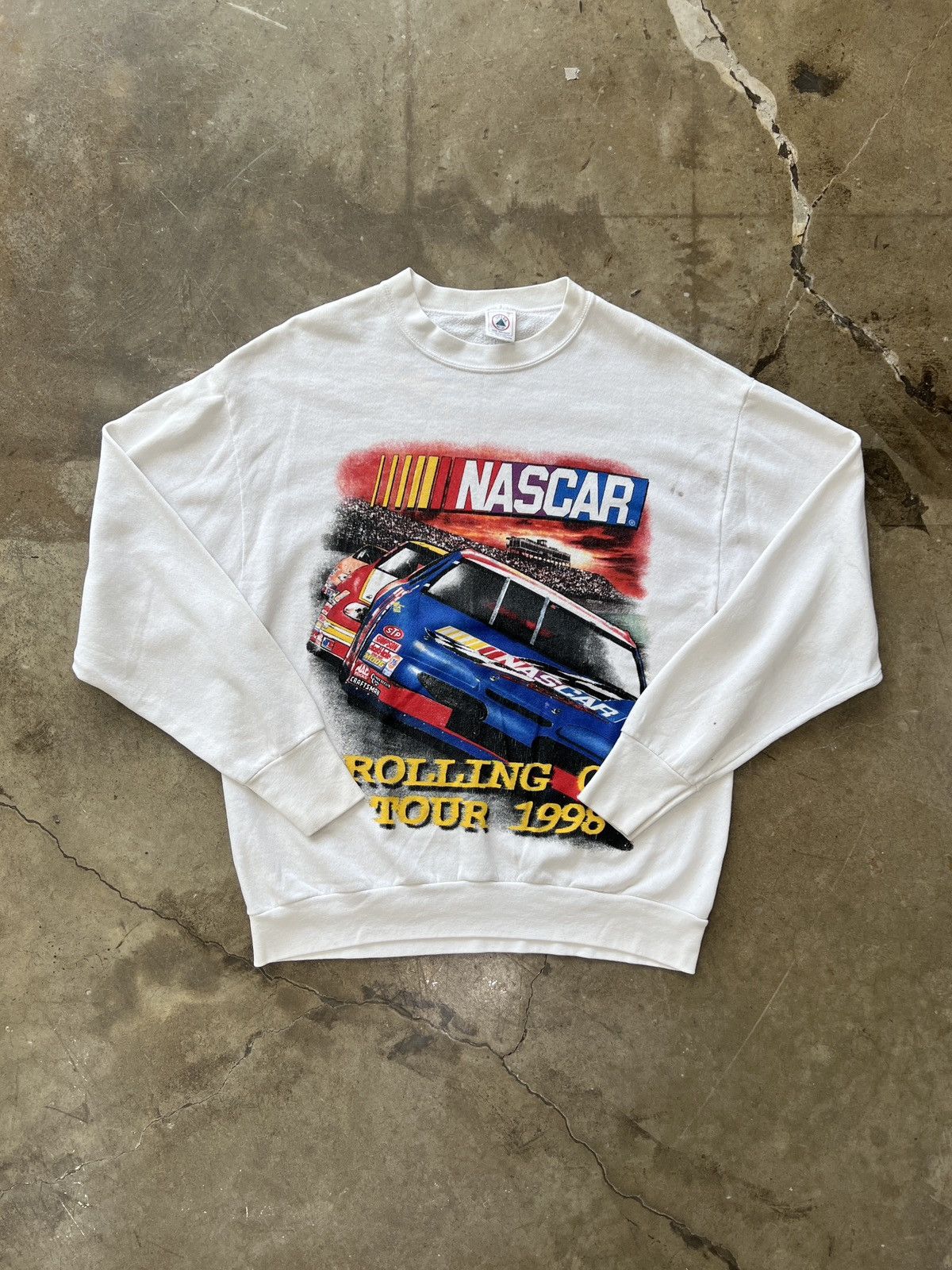 NASCAR × Vintage Vintage 1998 NASCAR Rolling On Tour Winston Crewneck Large Size US L / EU 52-54 / 3 - 2 Thumbnail