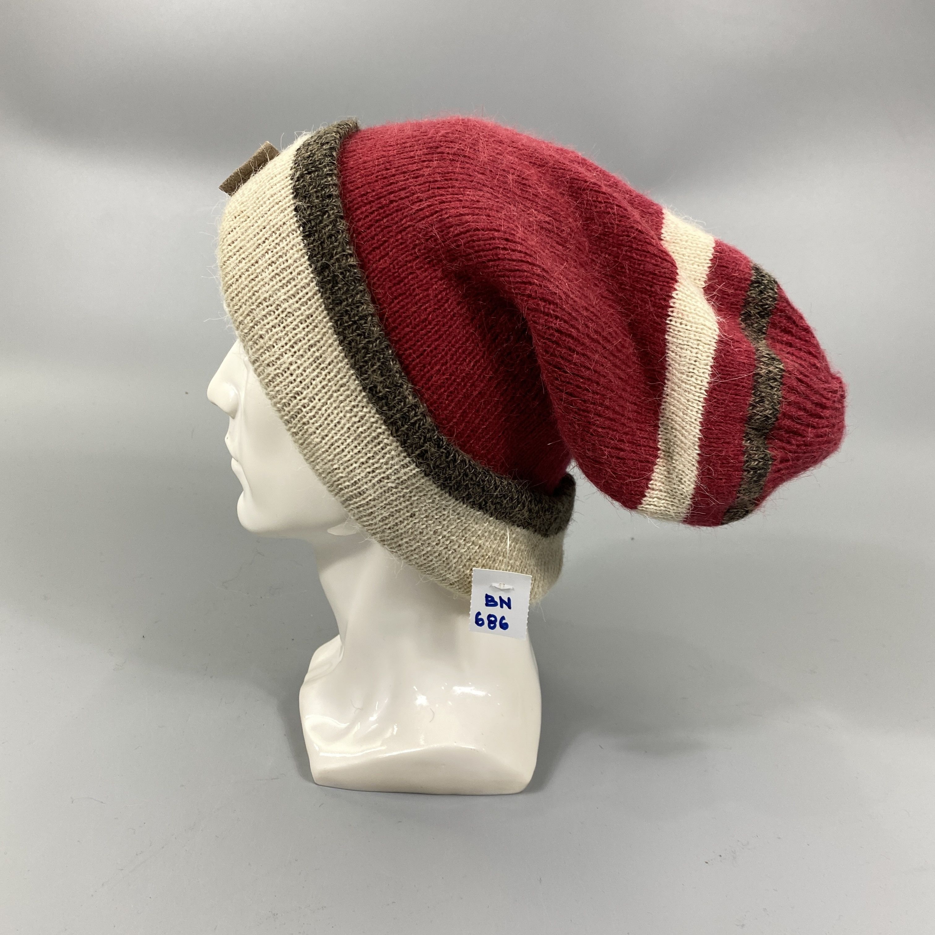 Japanese Brand Stripped Beanie -BN686 Size ONE SIZE - 1 Thumbnail