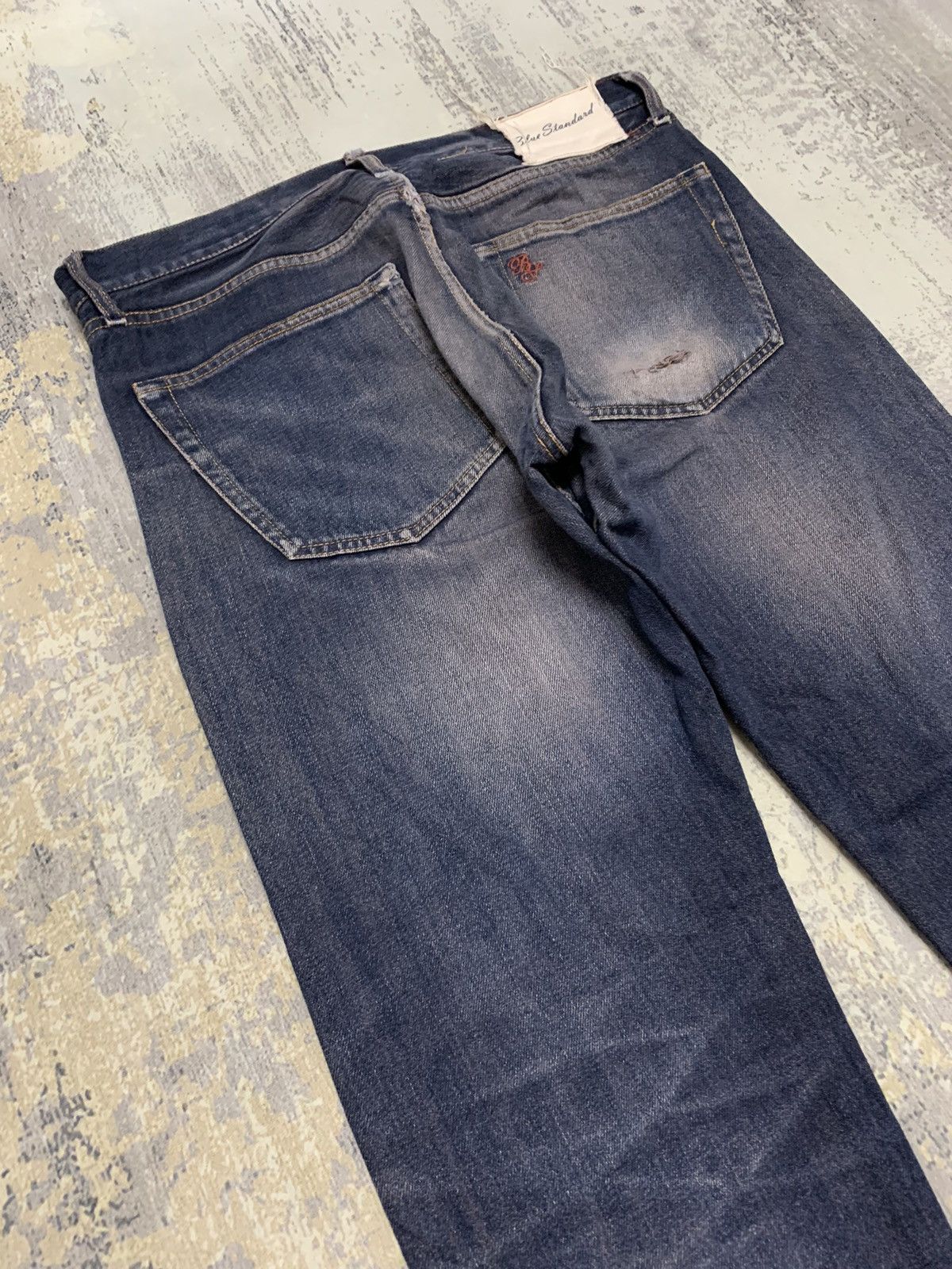 Japanese Brand Japanese Blue Standard Vintage Est. 1978 Faded Indigo Jeans Size US 32 / EU 48 - 9 Thumbnail