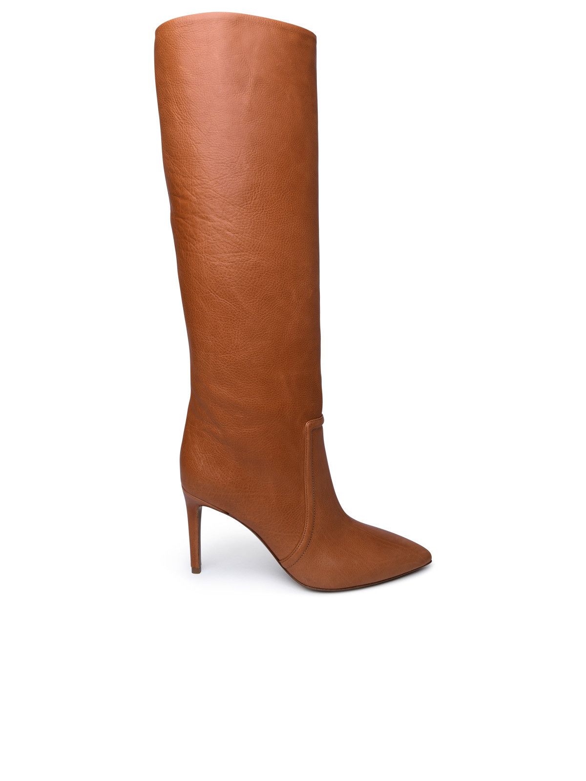 image of Paris Texas Leather Leather Boots in Brown, Women's (Size 8)