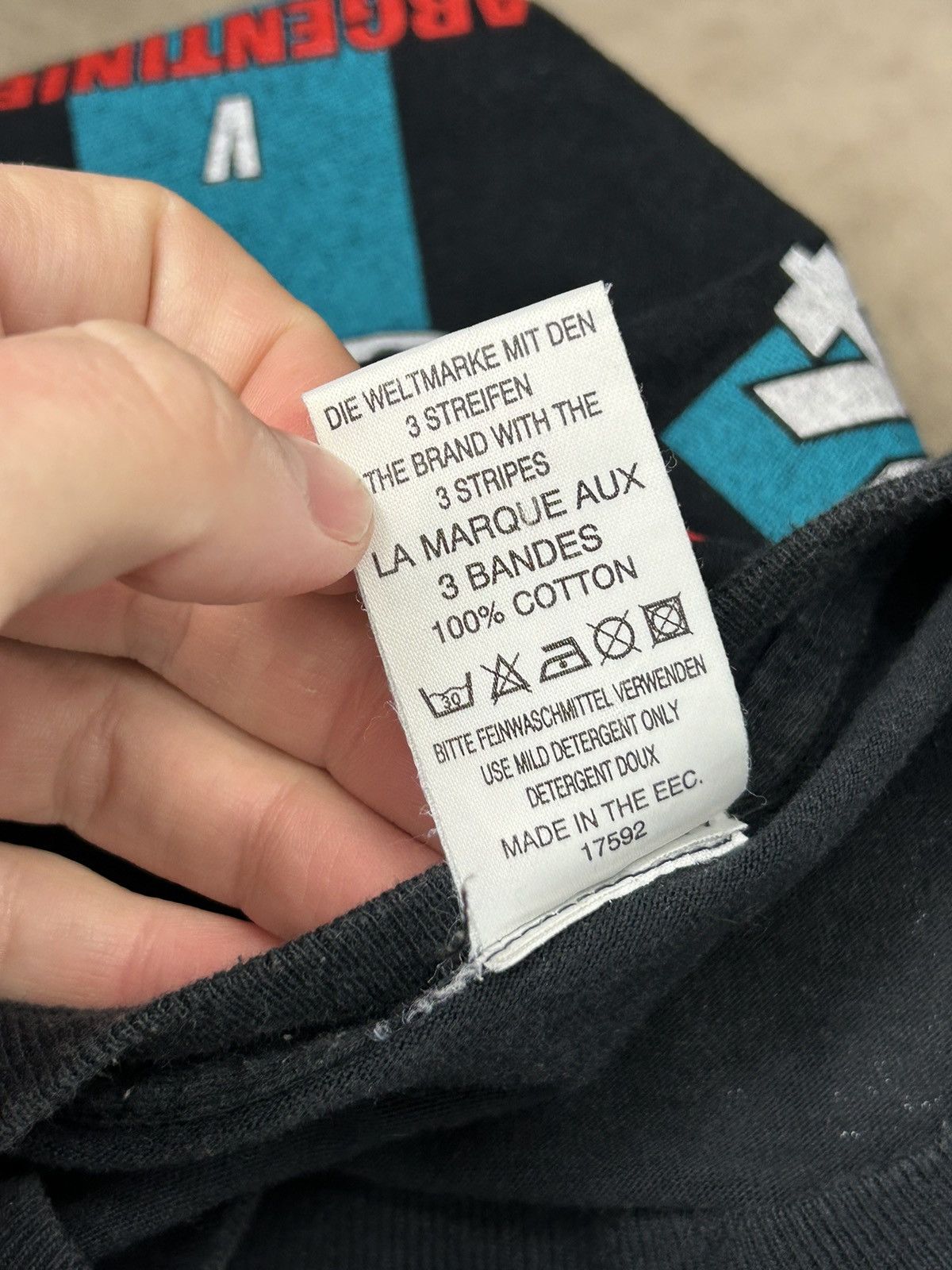 Adidas Vintage 90's Adidas Germany Deutschland World Cup Shirt Size US L / EU 52-54 / 3 - 14 Thumbnail